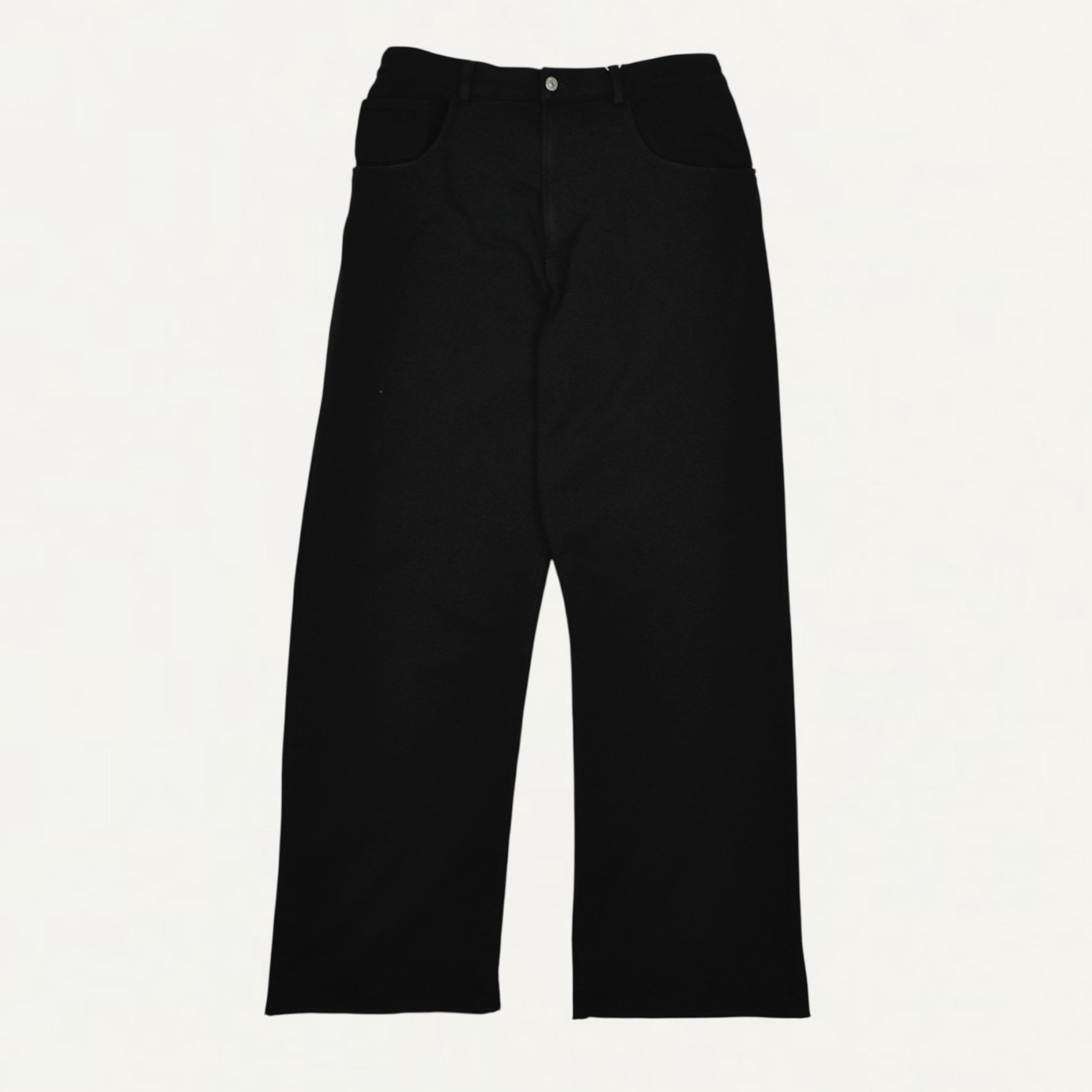 MM6 MAISON MARGIELA Wide-leg cotton trousers Black[S52KA0548]