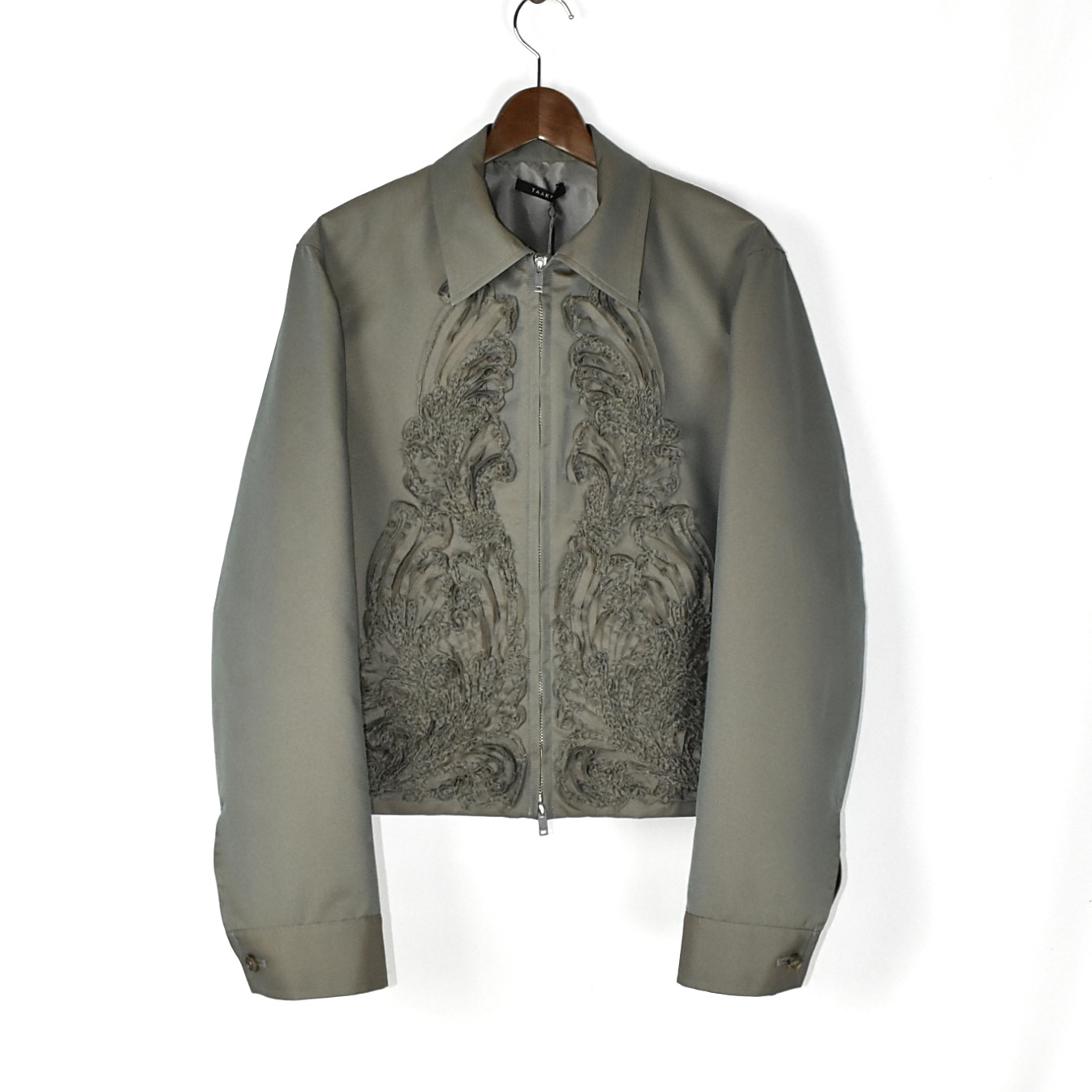 TAAKK CHAMBRAY SCULPTURE SHORT BLOUSON GREEN[TA25SS-BL041]