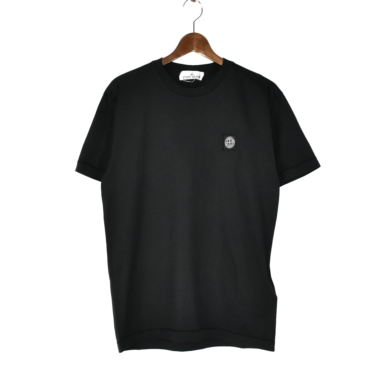 STONE ISLAND Slim fit T-shirt with Compass logo patch Black[K1S152100039]