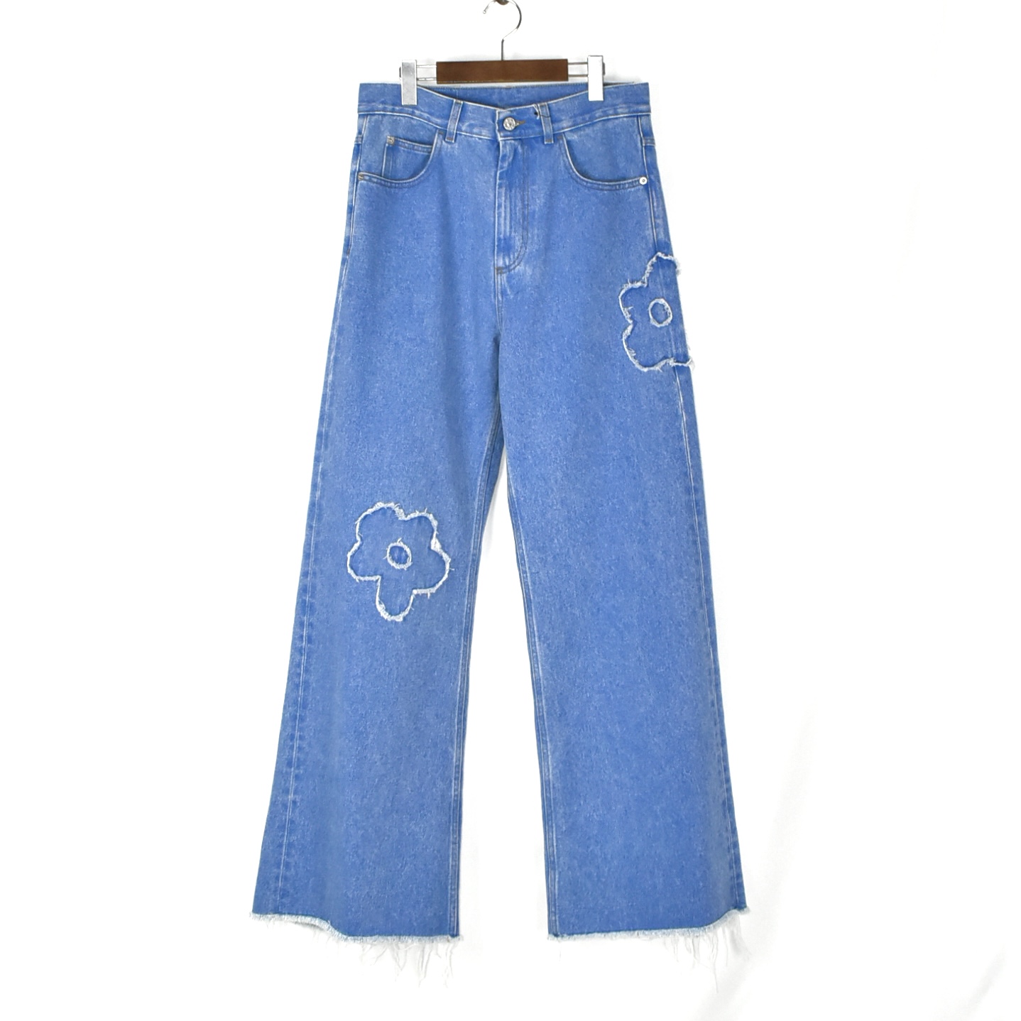 MARNI Mid rise blue jeans with patch detail[PUJU0019Q2]