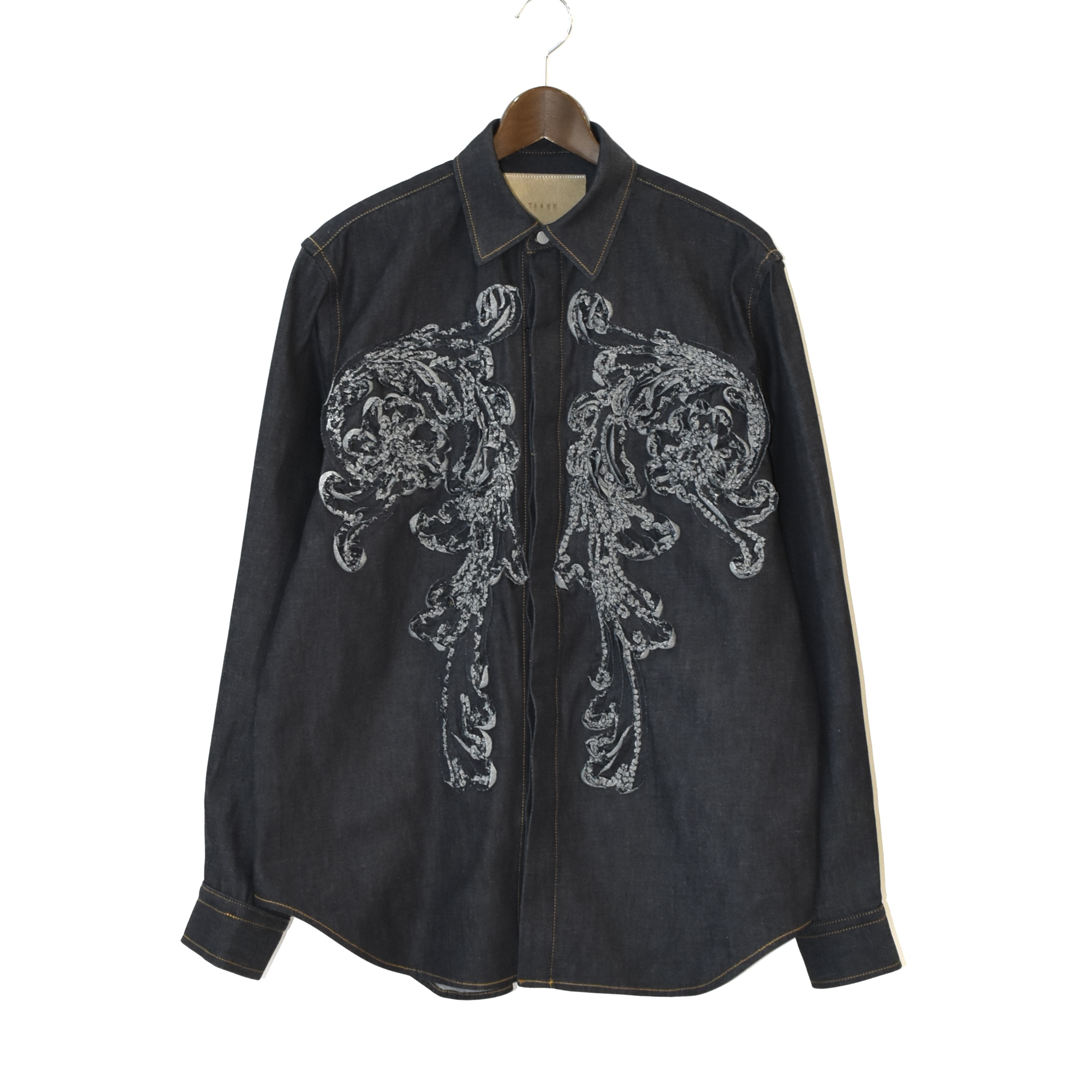 TAAKK SCULPTURE DENIM SHIRTS INDIGO[TA25SS-SH045]