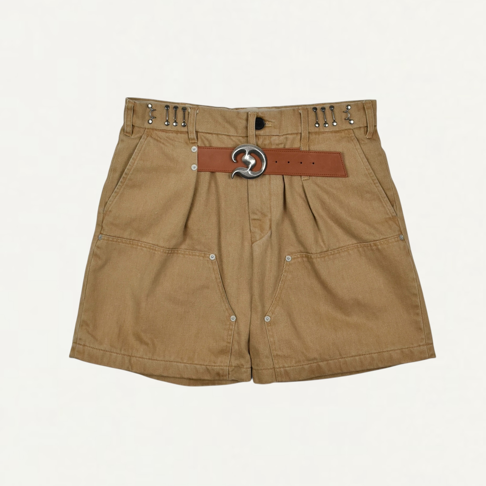 DAIRIKU D Belt Chino Half Painter Pants Beige[26SS CP4]