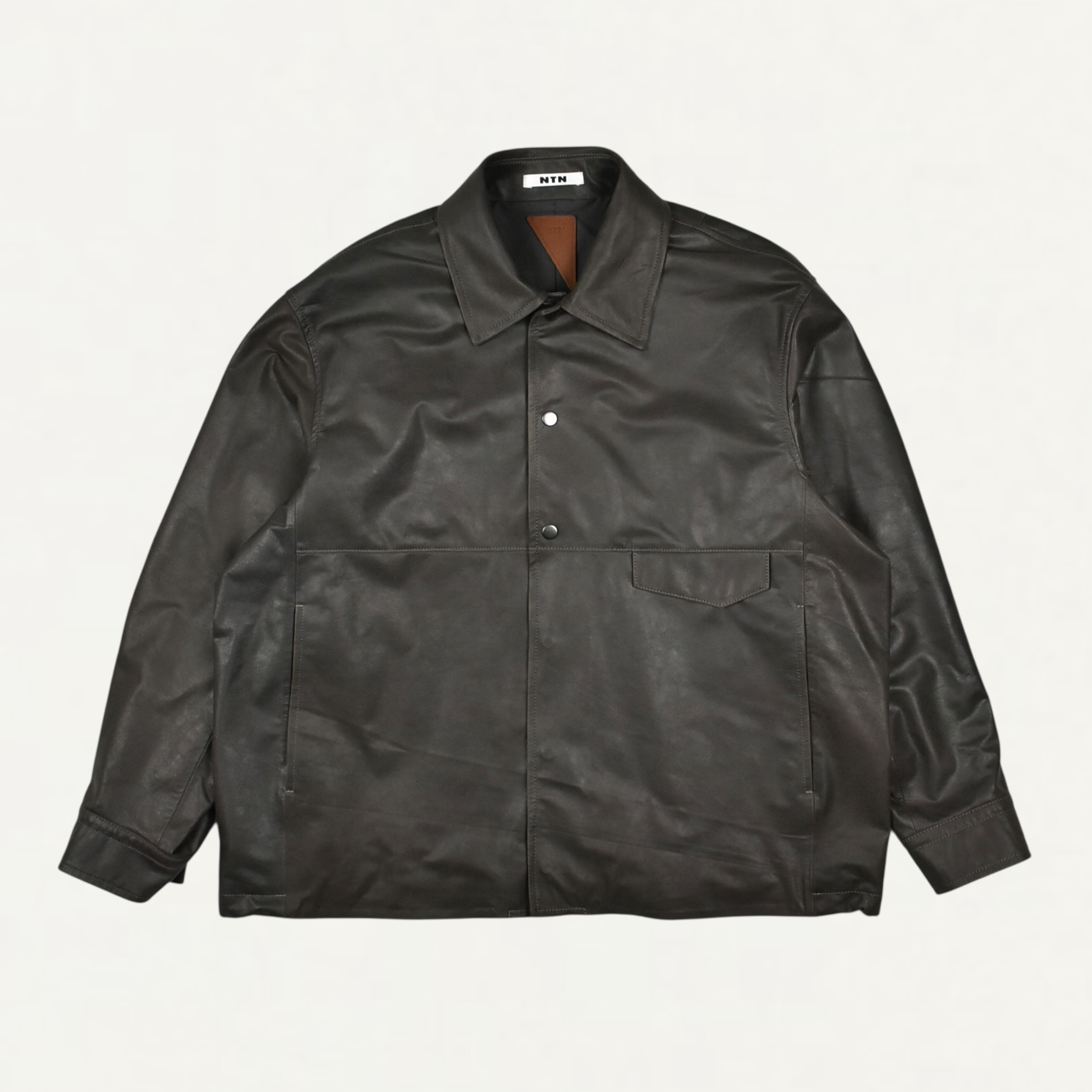 NTN ASCENT LEATHER SHIRT TAUPE[N006-047130]