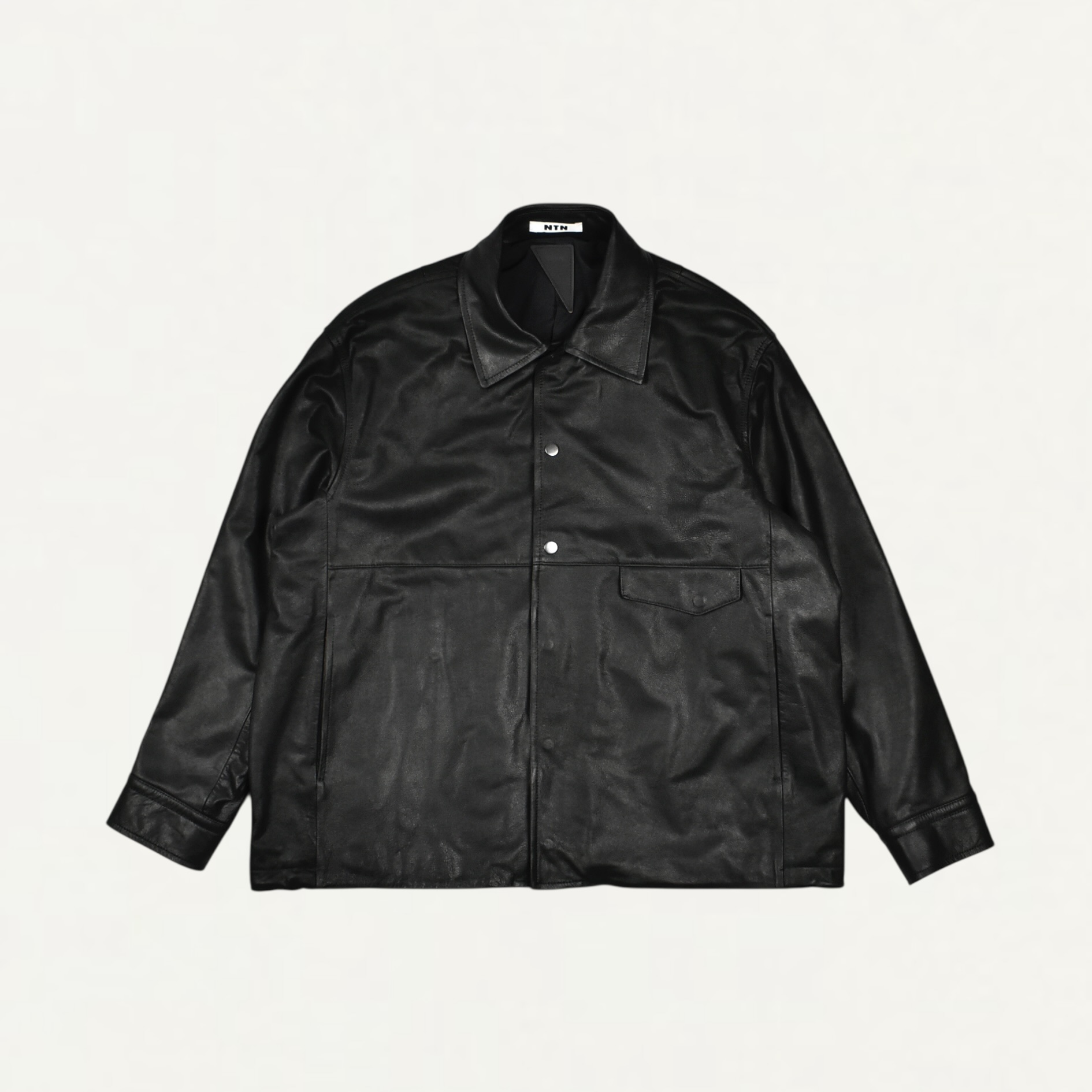NTN ASCENT LEATHER SHIRT BLACK[N006-047130]