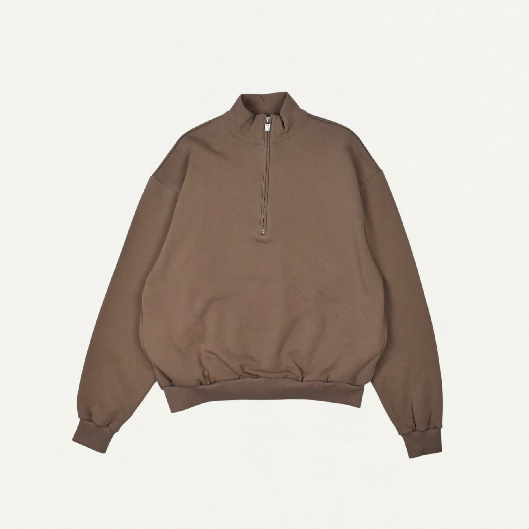 LE17SEPTEMBRE HOMME HALF-ZIP SWEATSHIRT BROWN[LH2611TS002EBR]