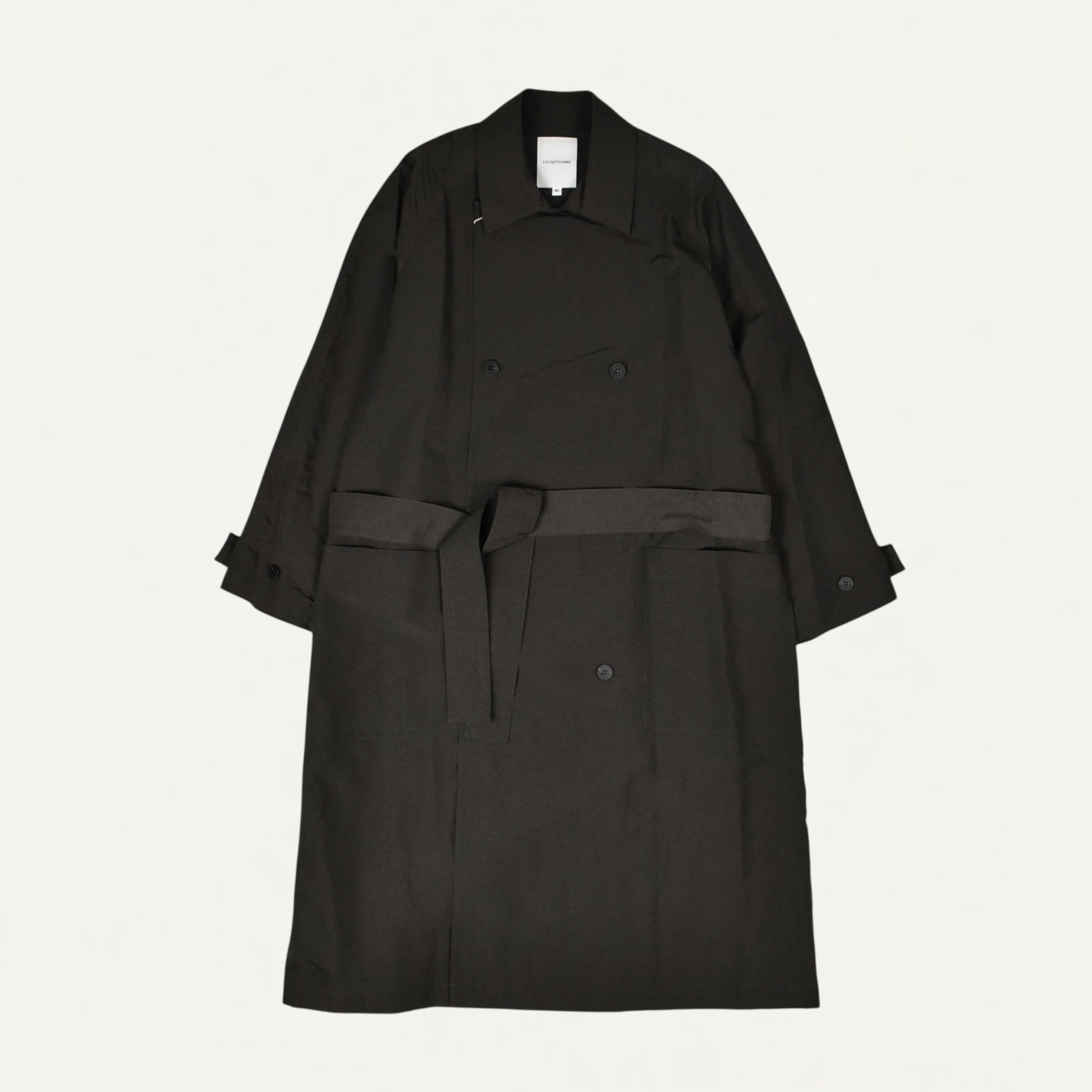 LE17SEPTEMBRE HOMME CRISP RAGLAN TRENCH COAT BROWN[LH2611CT001EBR]