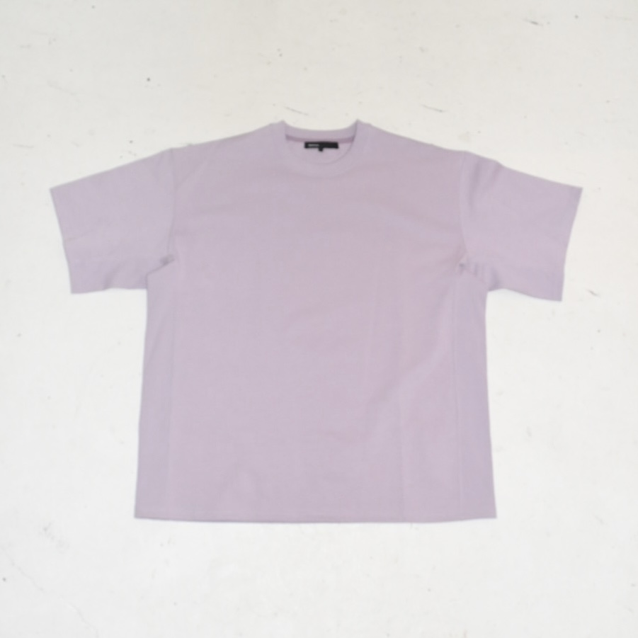 08sircus Rib switching over size tee LAVENDER[S24SS-CS07]