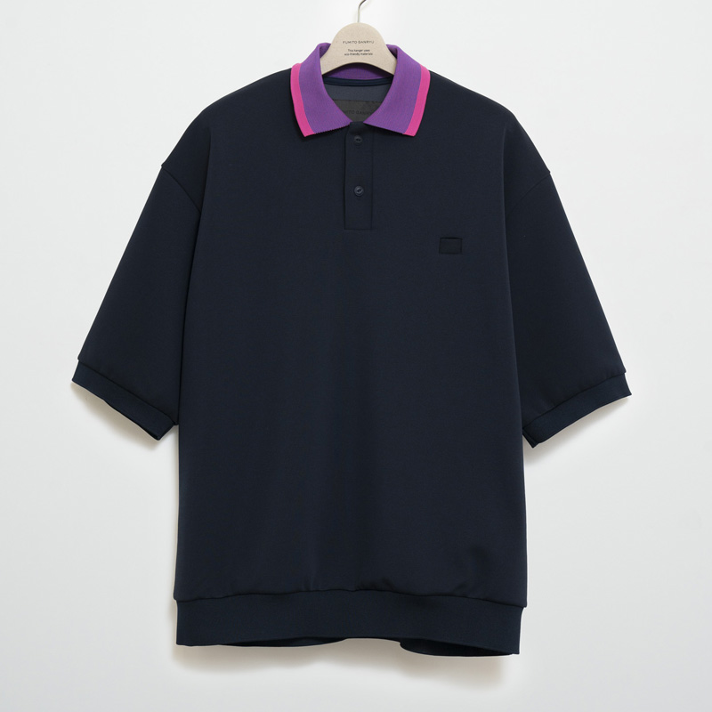 FUMITO GANRYU large polo shirt[Fu9-Cu-02-NAVY]