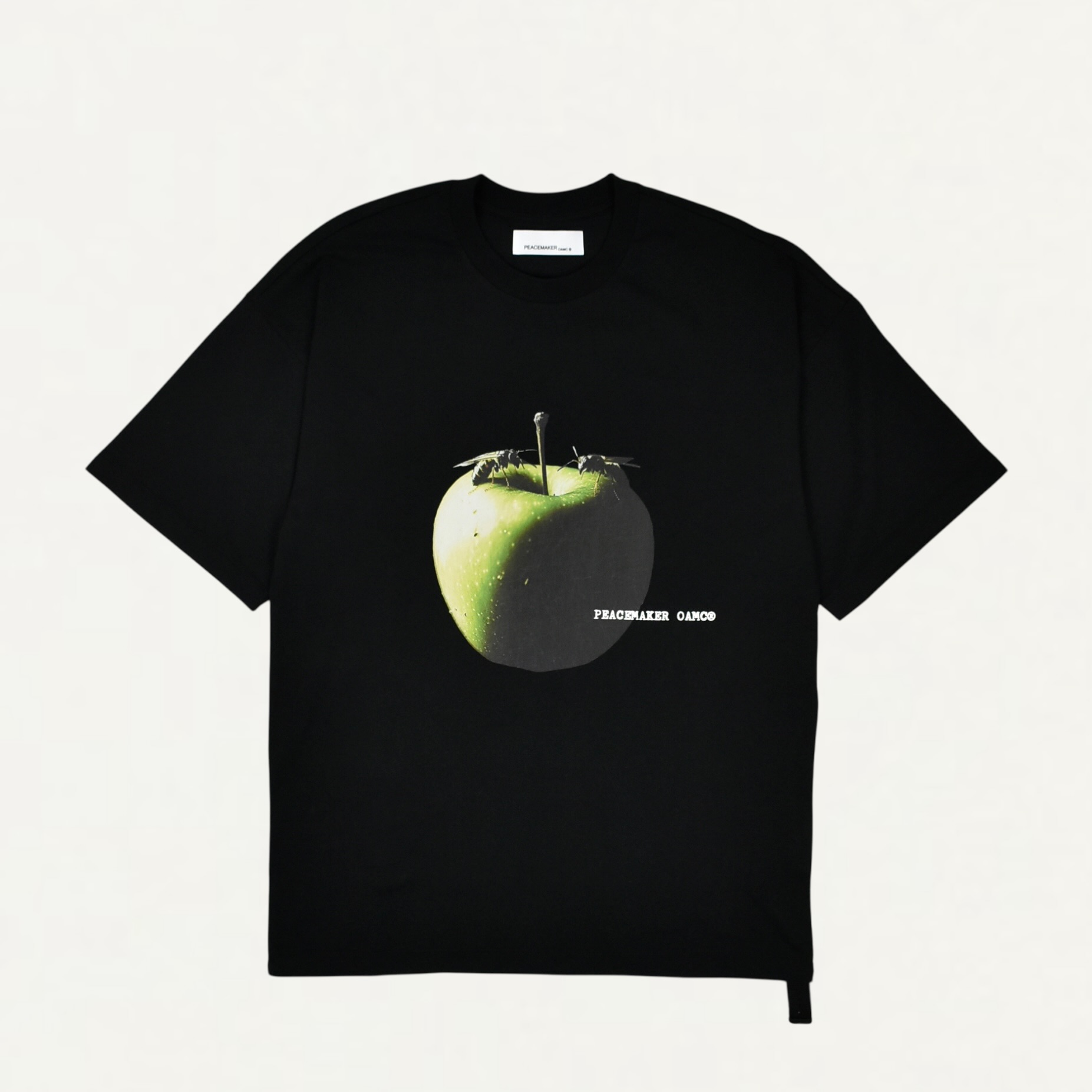 OAMC Peacemaker Oversize Tee Apple Print Black[PCM3OT02GJE002099]
