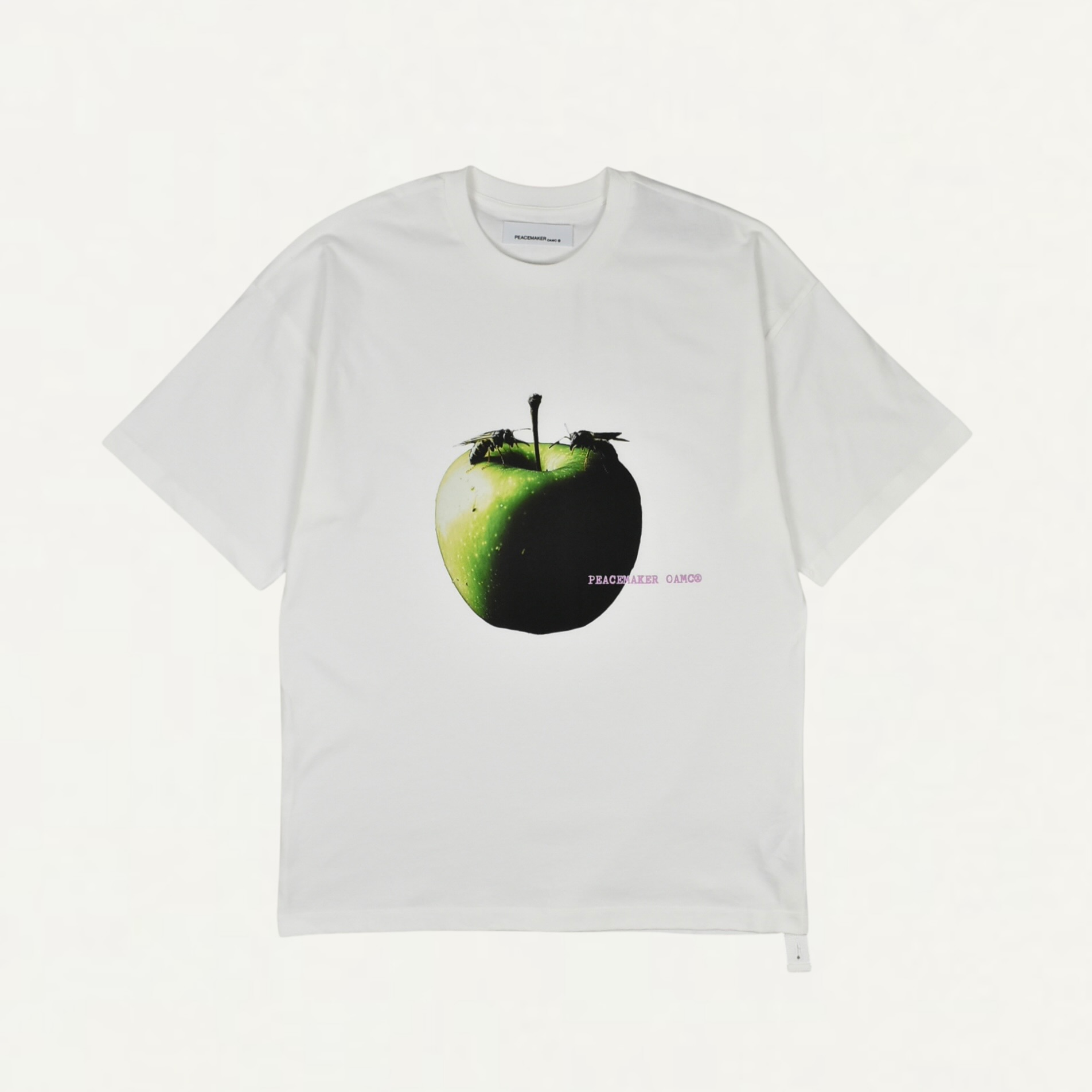 OAMC Peacemaker Oversize Tee Apple Print White[PCM3OT02GJE002001]
