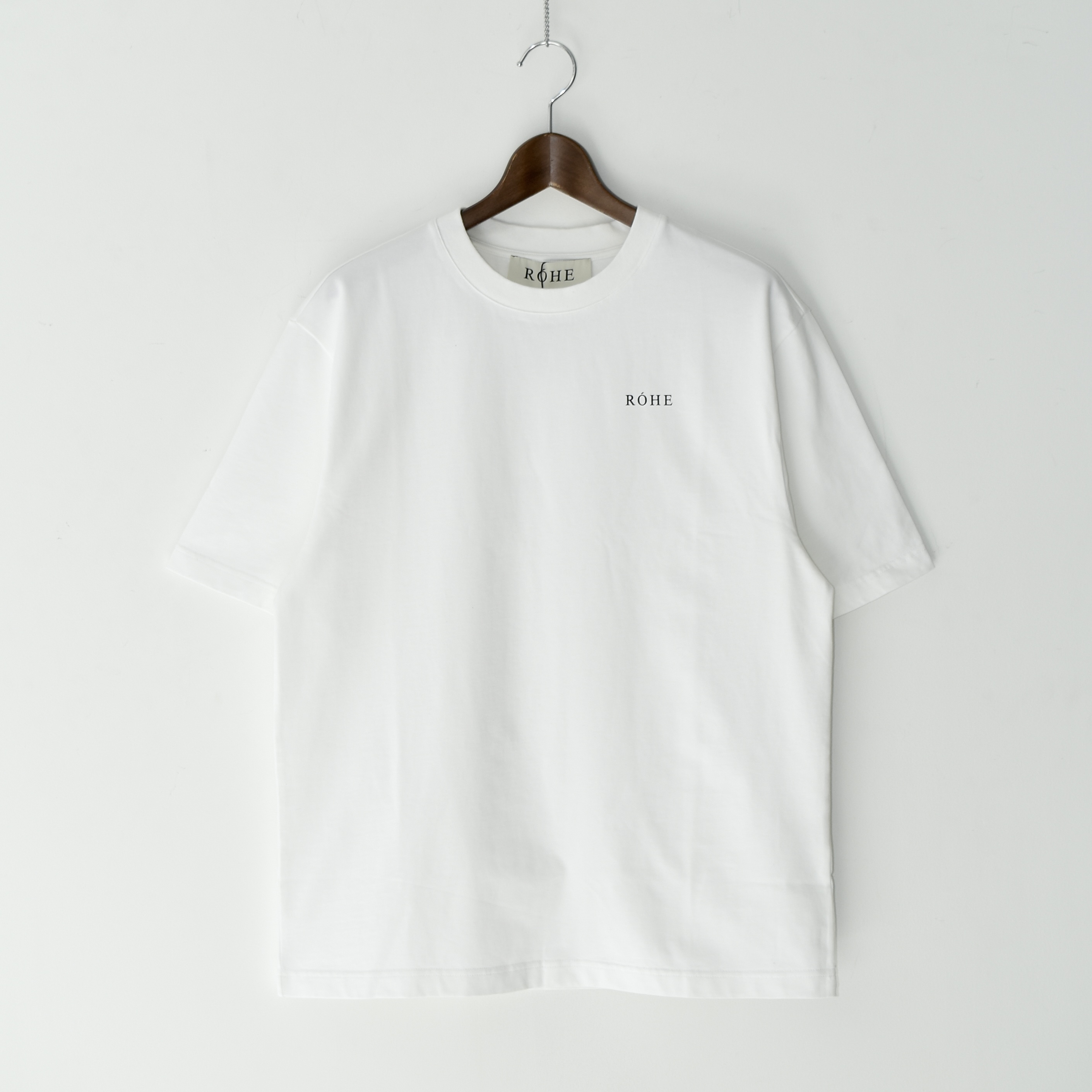 Róhe OVERSIZED LOGO T-SHIRTS WHITE[314-22-103]