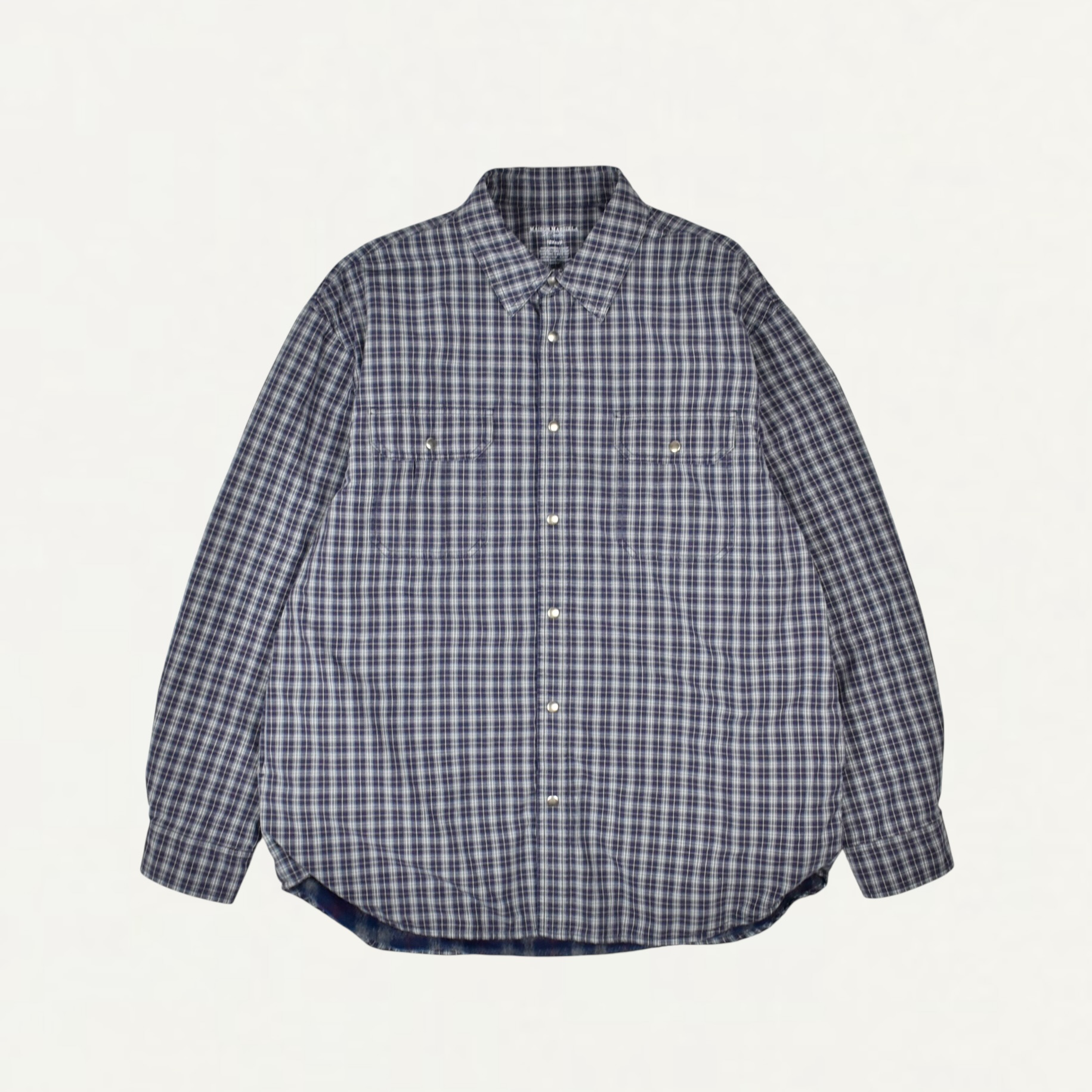 Maison Margiela Reversible padded shirt Blue[S50DT0070]