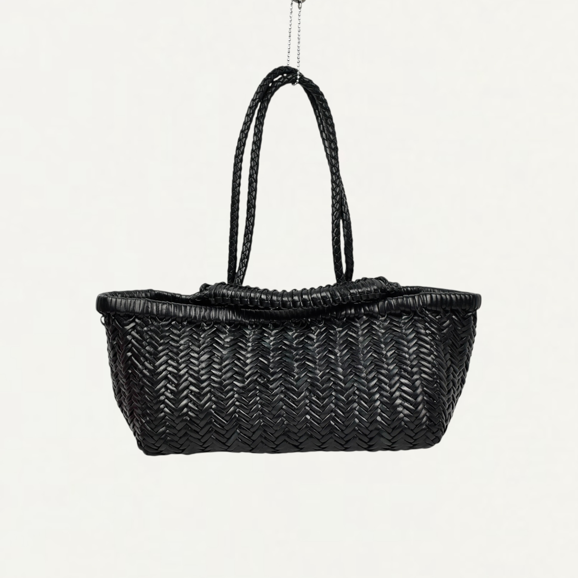 SAGAN Vienna PAZAR TOTE BOAT HANDWOVEN Black[M_01BW]