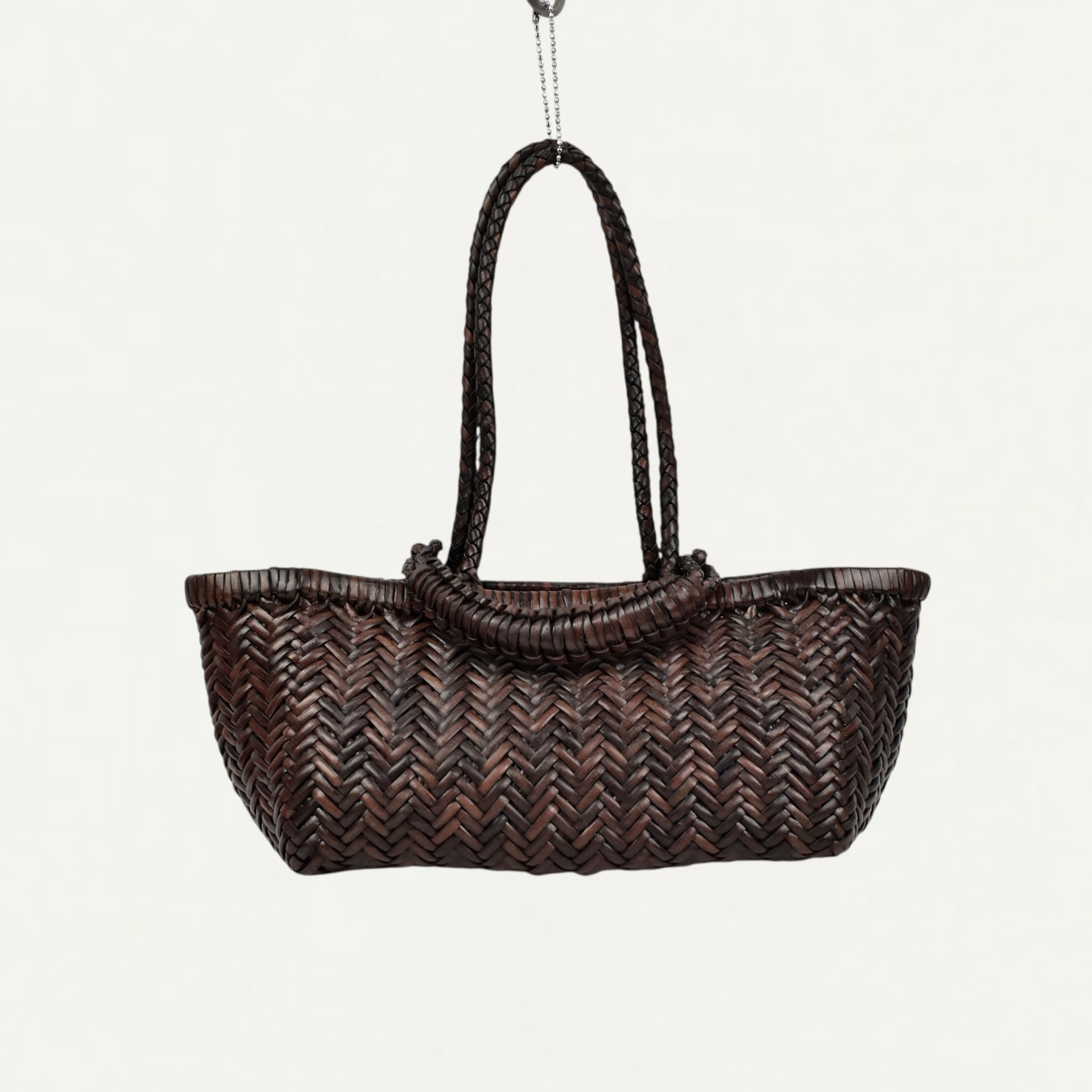 SAGAN Vienna PAZAR TOTE BOAT HANDWOVEN Brown[M_01BW]