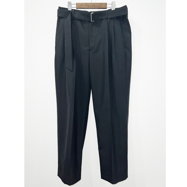08sircus Wool tropical belted pants[PT03-BK]