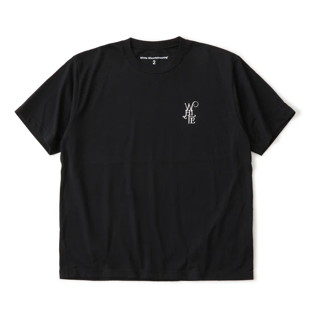 White Mountaineering WM LOGO EMBROIDERY T-SHIRT BLACK[WM2571513]