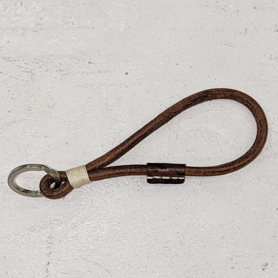 OUR LEGACY KNOT KEY HOLDER BROWN LEATHER[A2238KT]