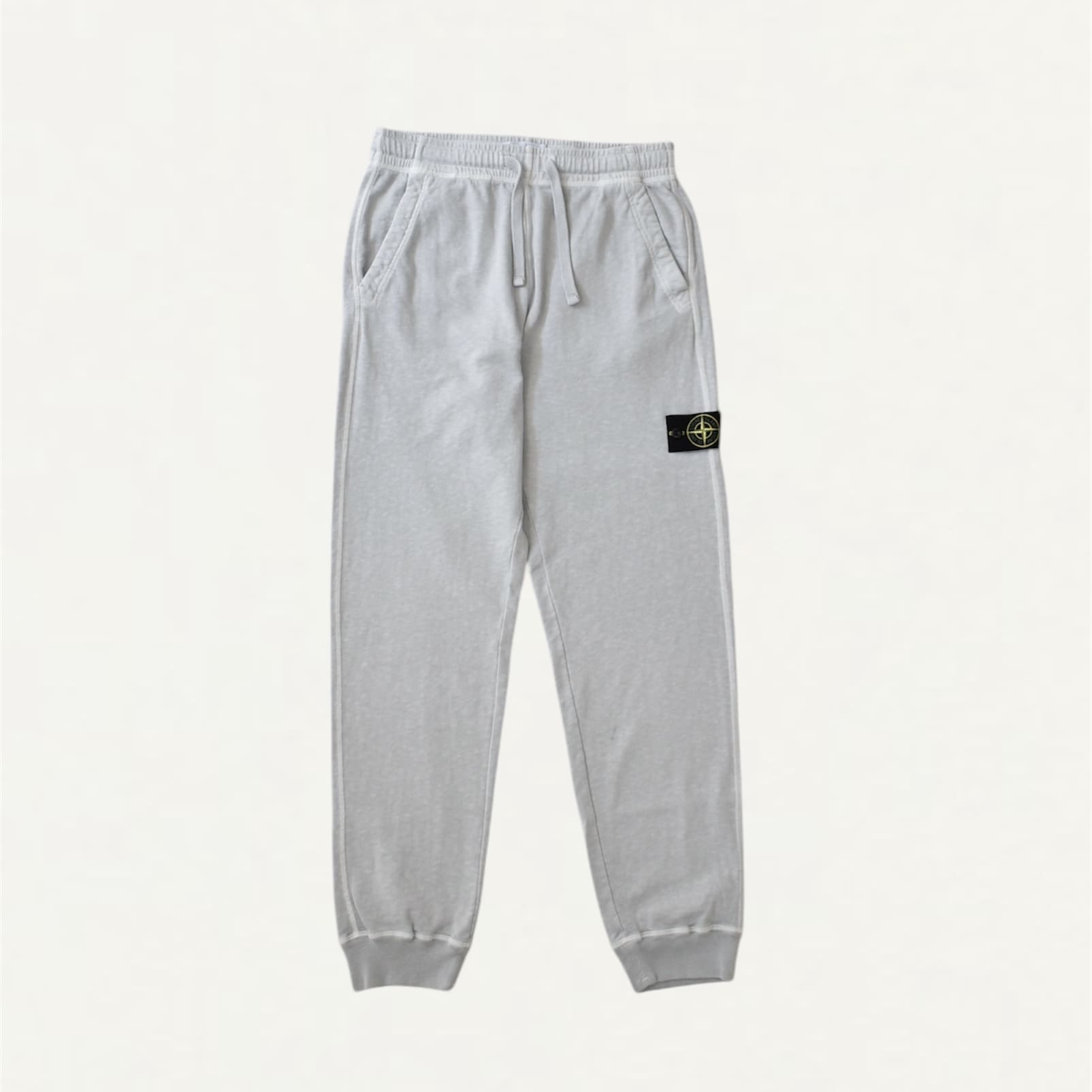 STONE ISLAND Organic Cotton Jogger Sweat Pants Pearl Grey[K1S1560005]