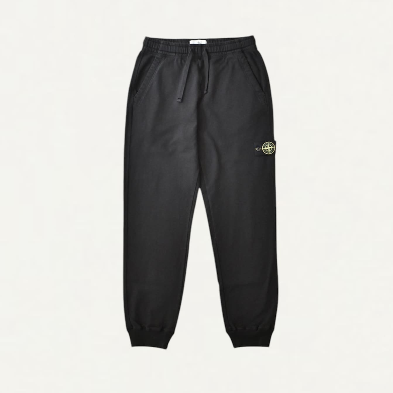 STONE ISLAND Organic Cotton Jogger Sweat Pants Black[K1S1560005]