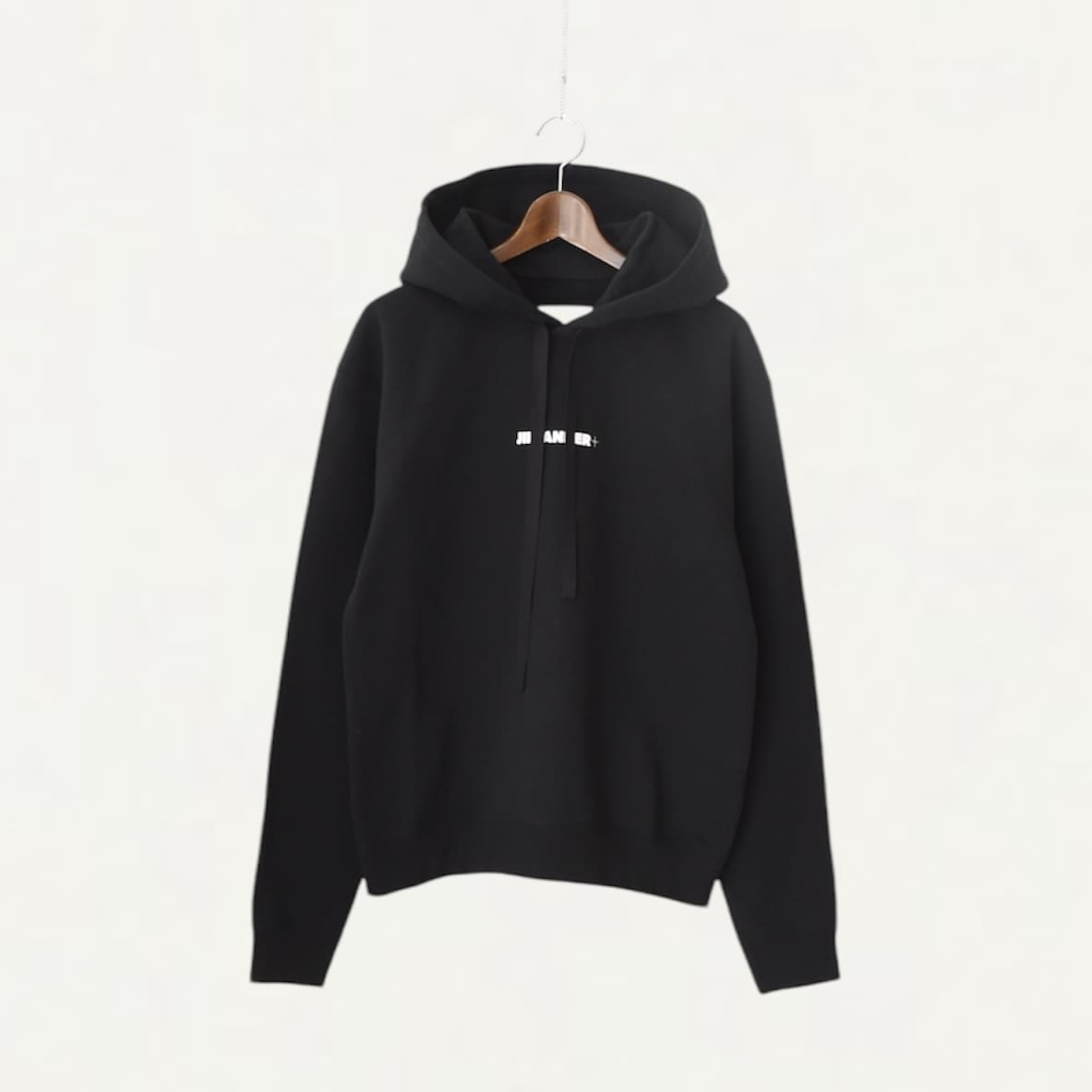 JIL SANDER+ Long-sleeved cotton terry hooded sweatshirt with Jil Sander+ printed logo[J47GU0129J20039001]