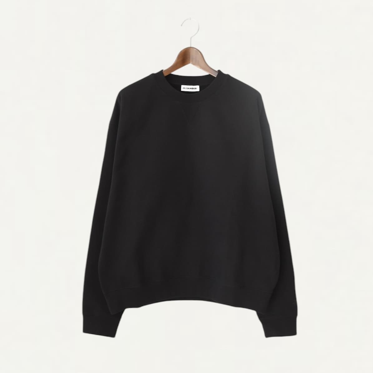 JIL SANDER+ Organic Cotton Jersey Sweat shirts Black[J47GU0128]