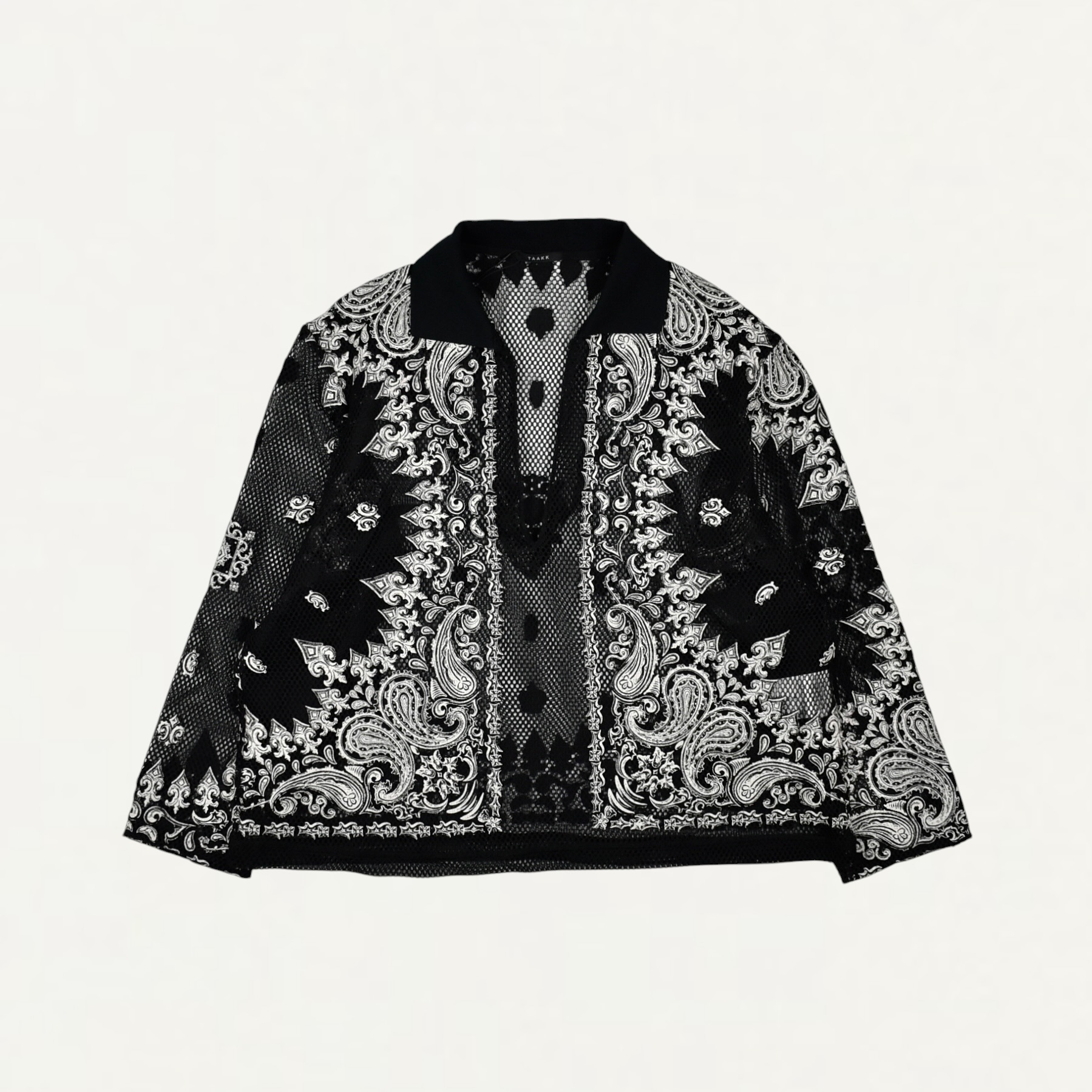 TAAKK BANDANA MESH Skipper Shirts Black[TA26SS-JR039]