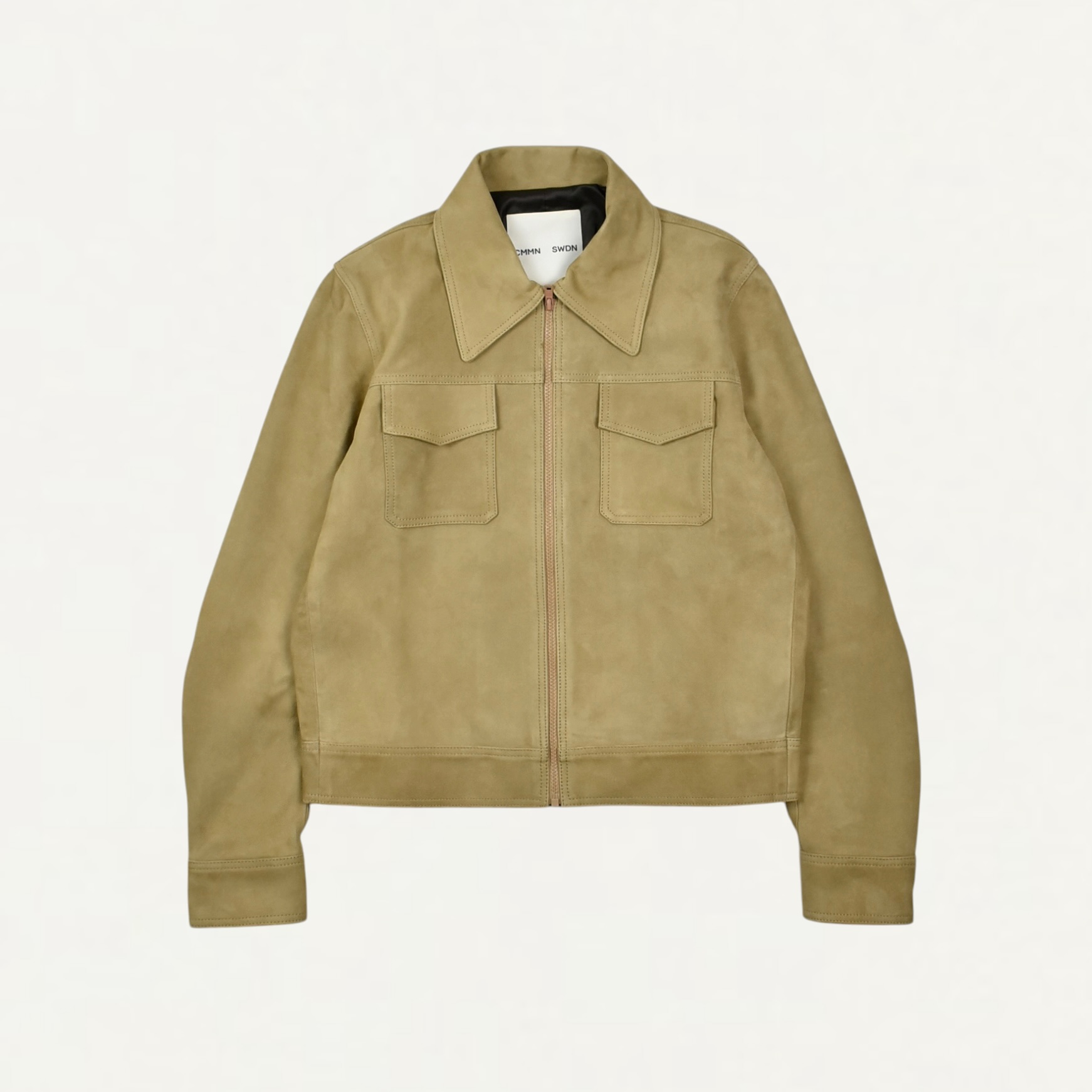 CMMN SWDN Fedro Suede Jacket Sand[M26W2011]