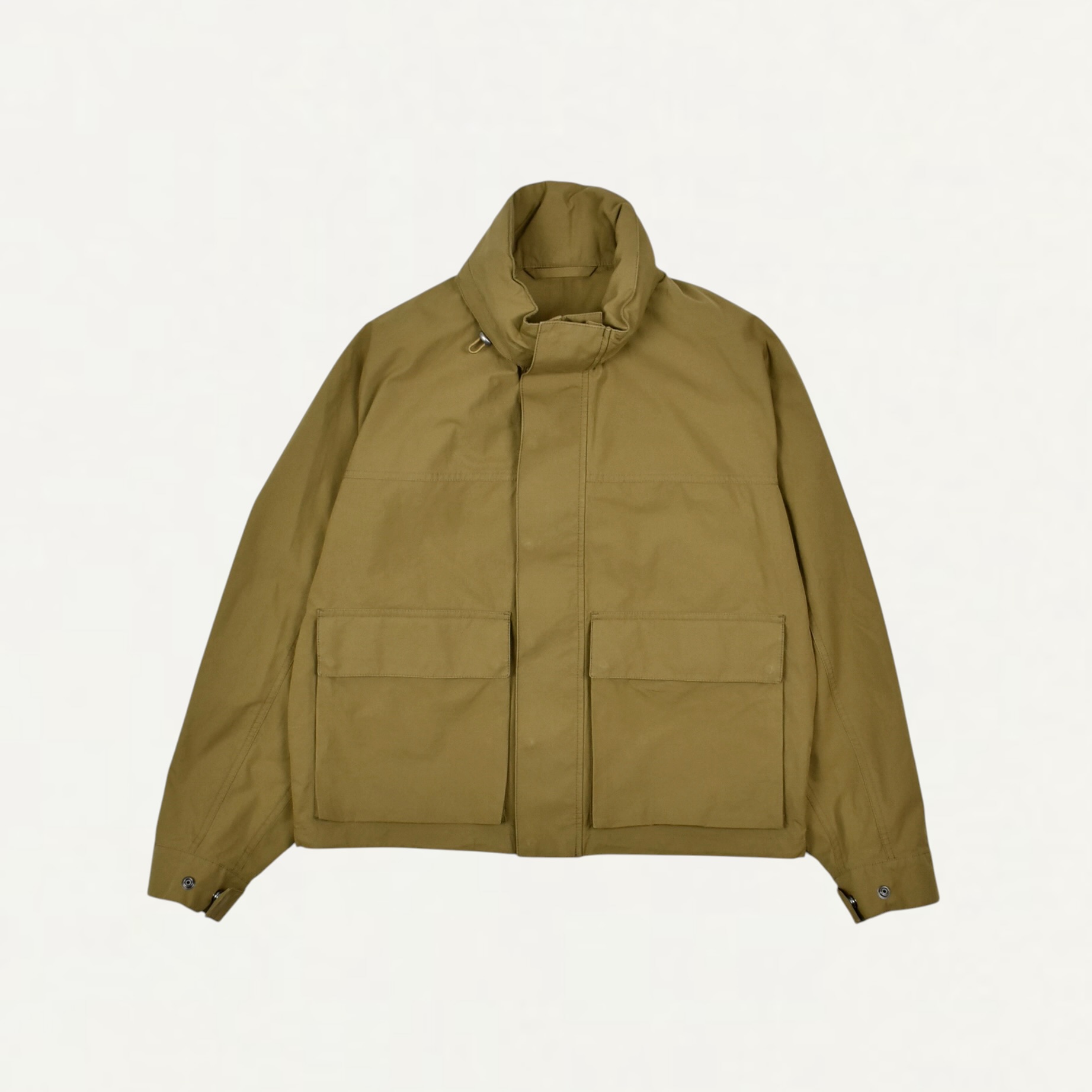 LEMAIRE SHORT RAIN PARKA IN VENTILE® COTTON Khaki[OW1215 LF1570]