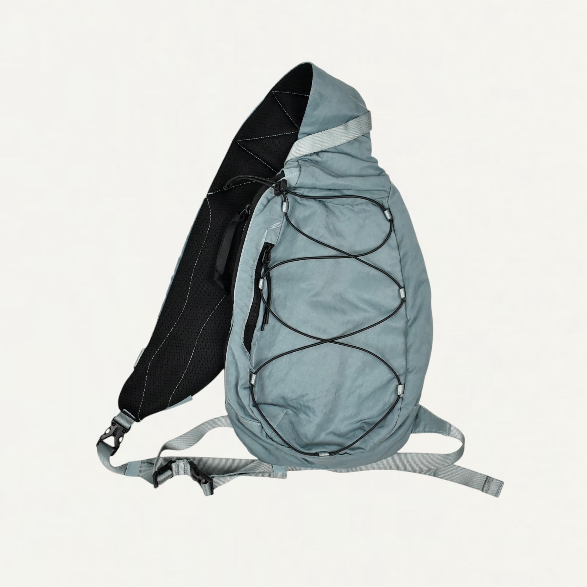 C.P. Company Nylon B Crossbody Backpack Silver Blue[RCCMAC735A]