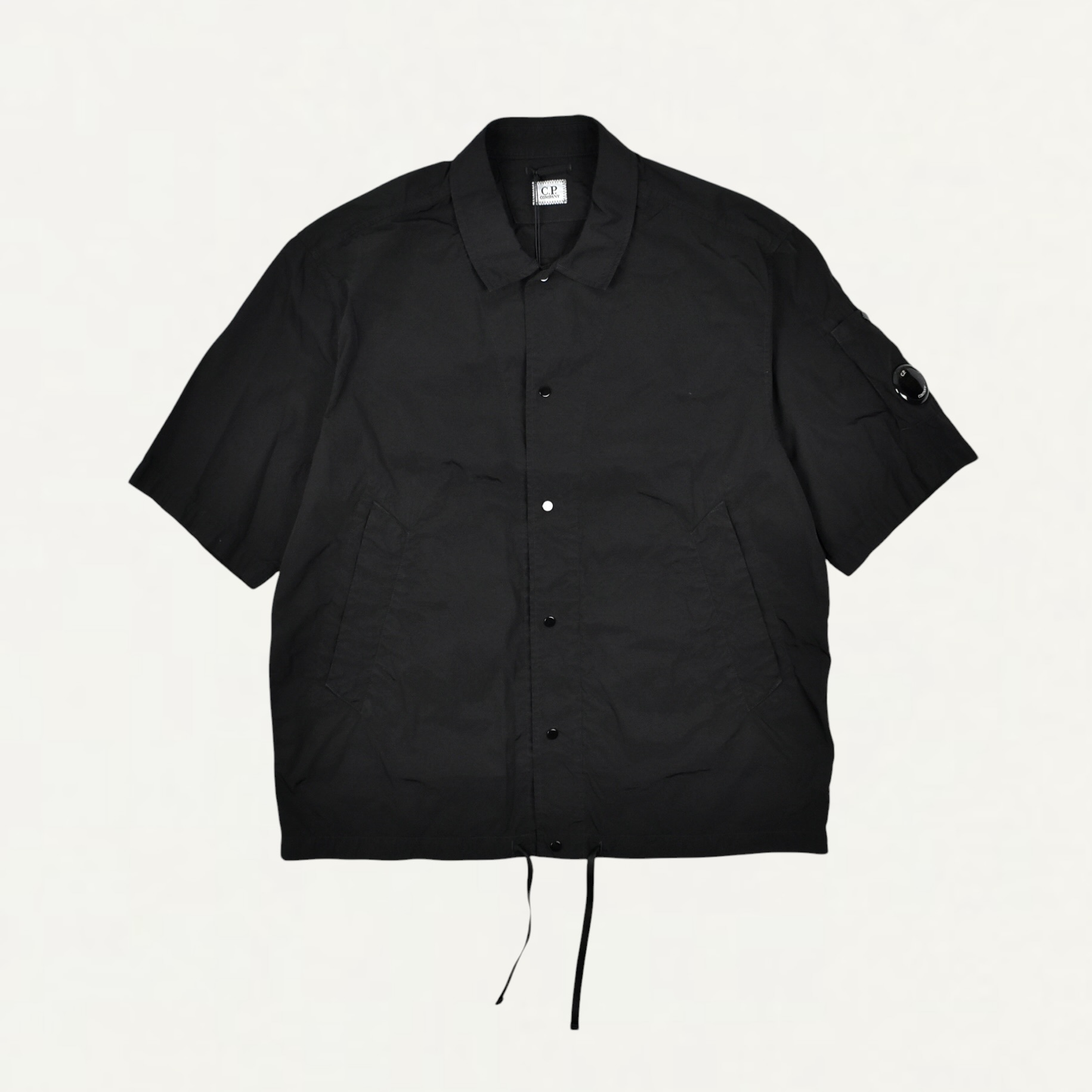 C.P. Company Chrome-R Short Sleeve Lens Shirts Black[20CMOS009A]