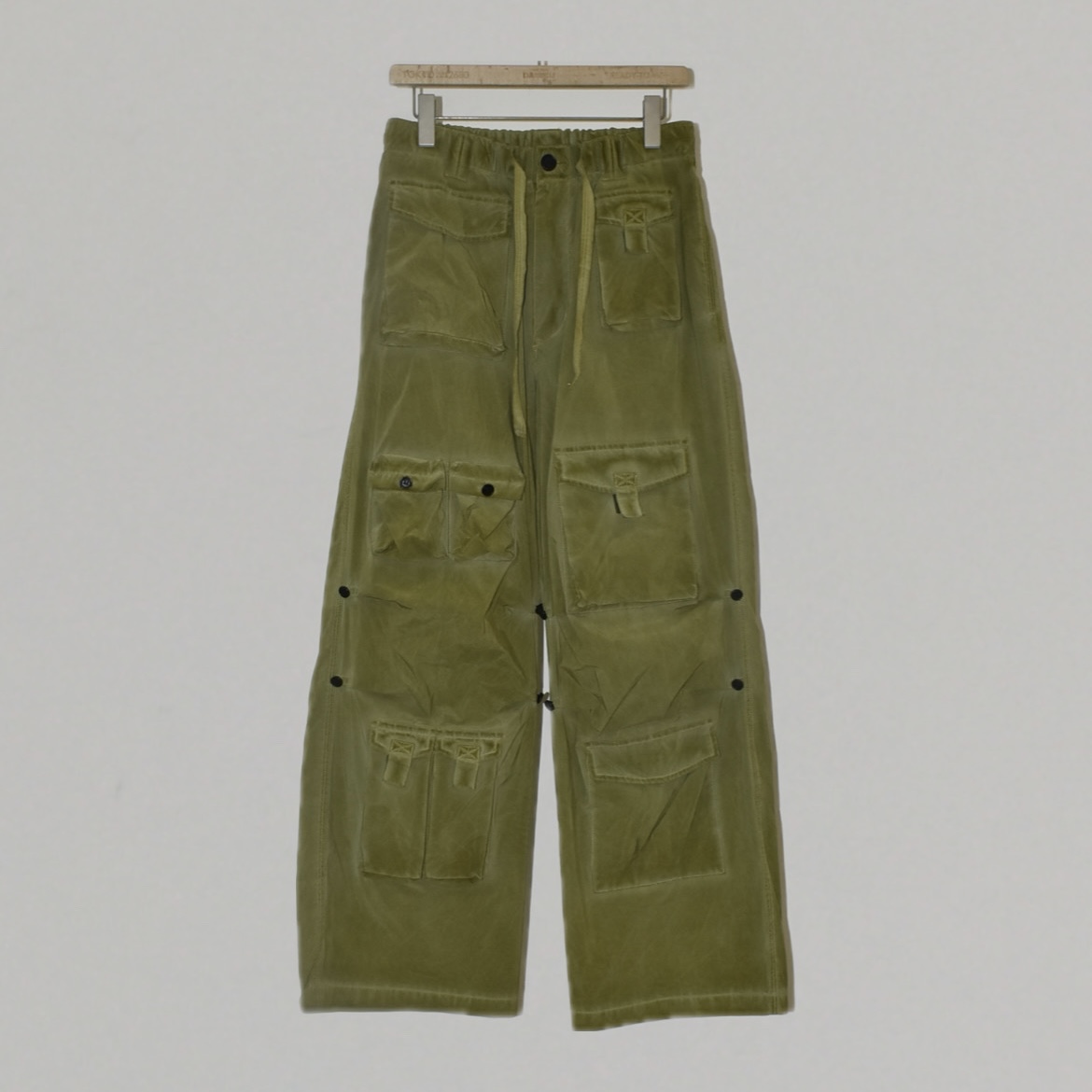 DAIRIKU Vintage Wash PKT Nylon Pants Vintage Mud Green[24SS B-8]