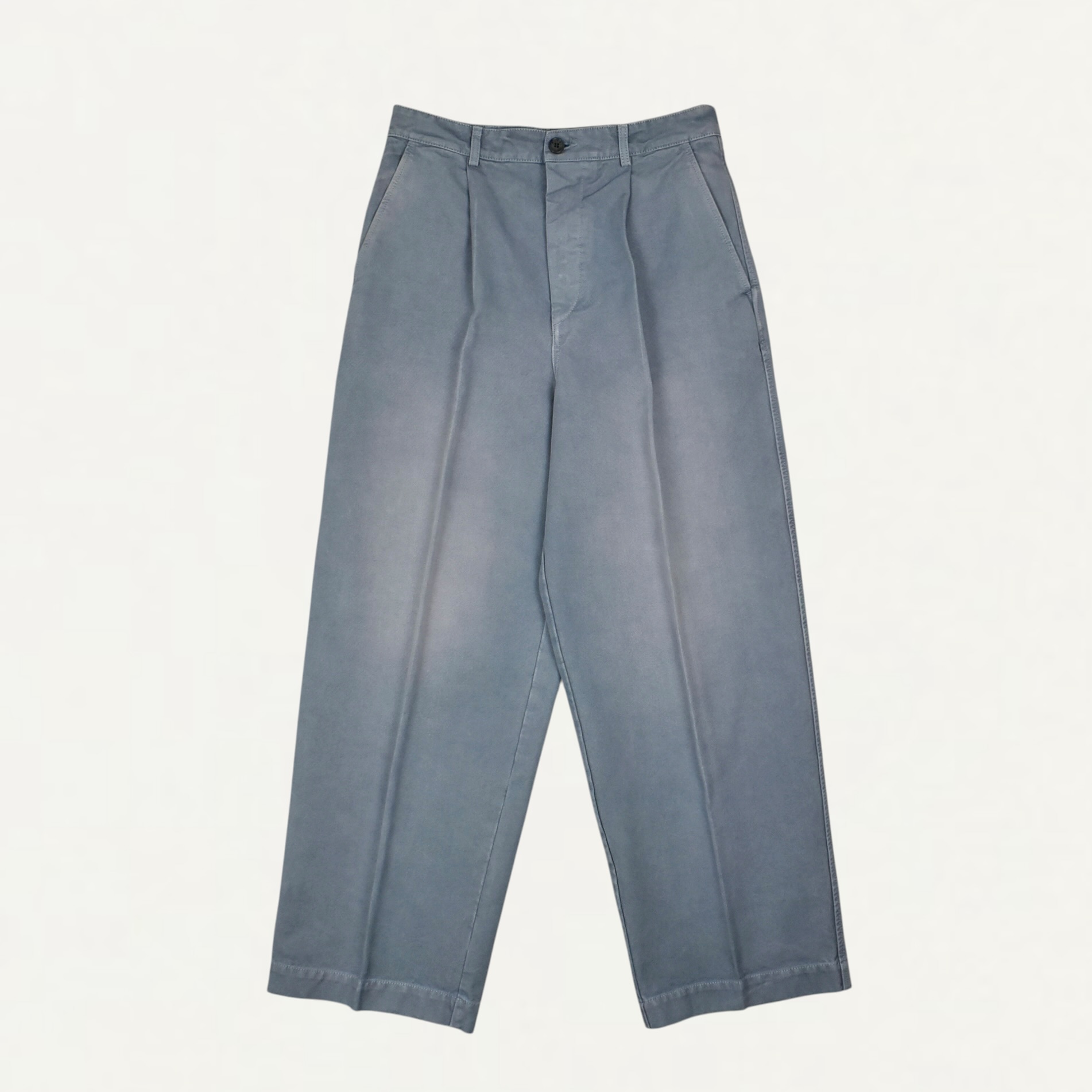 MARNI Blue Garment Dyed Canvas Pants[PUMU0327G0]