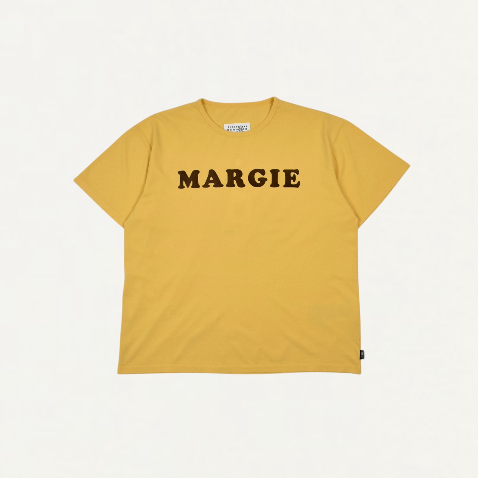 MM6 MAISON MARGIELA Vintage Jersey T-Shirt Yellow[SH2GC0040]