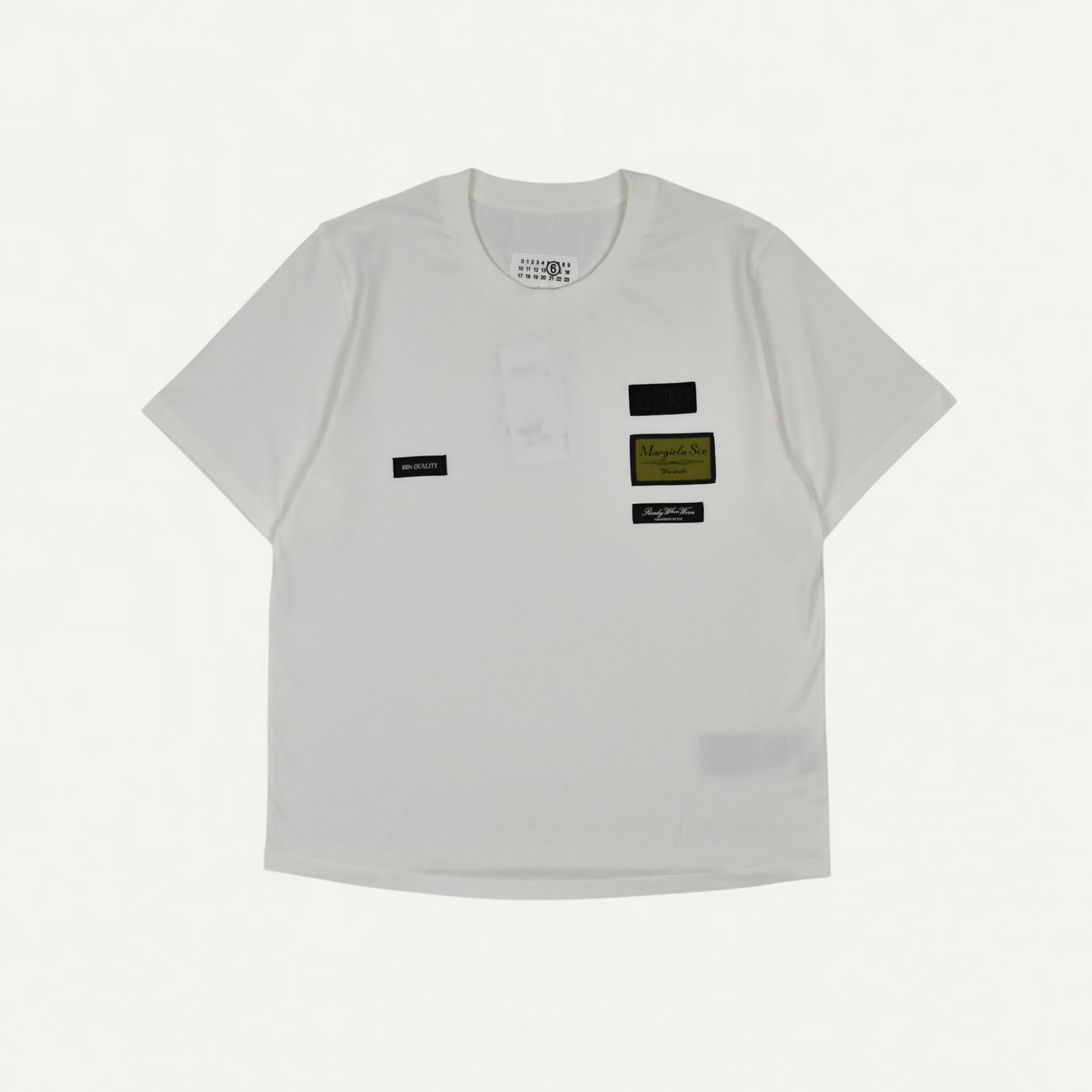 MM6 MAISON MARGIELA Label patch T-shirt White[SH0GC0069]