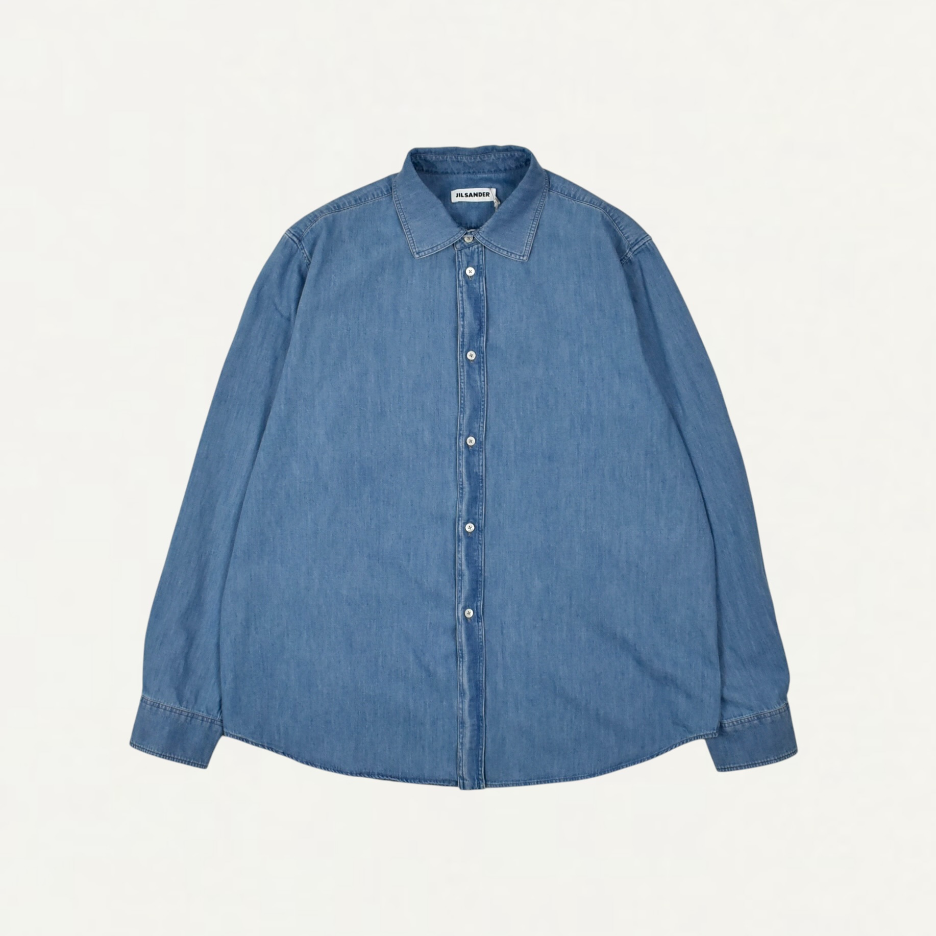JIL SANDER Cotton Chambray Shirt Magnet[J21DL0272]