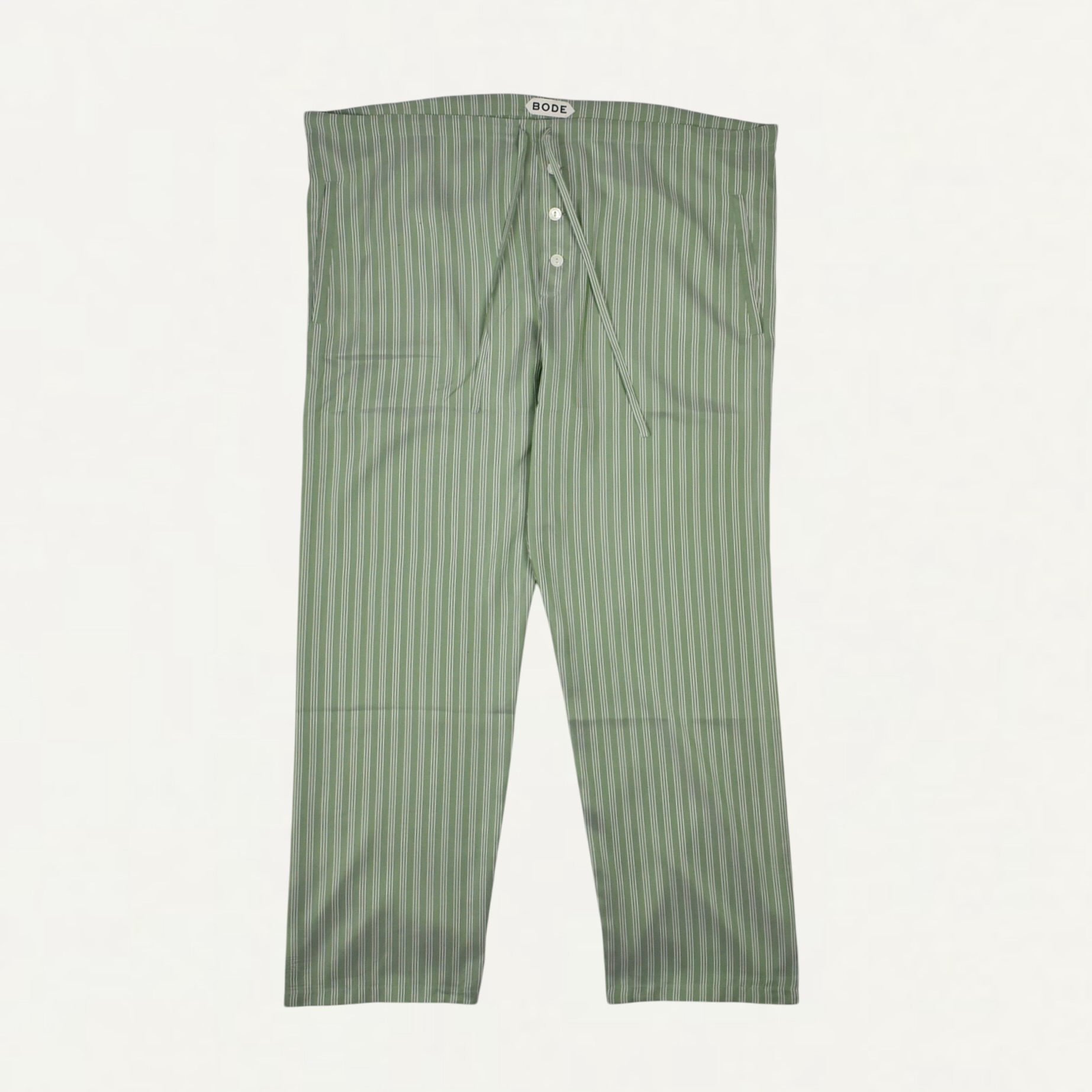 BODE Sylvan Stripe Pajama Pants Green[MRS26-BT006]