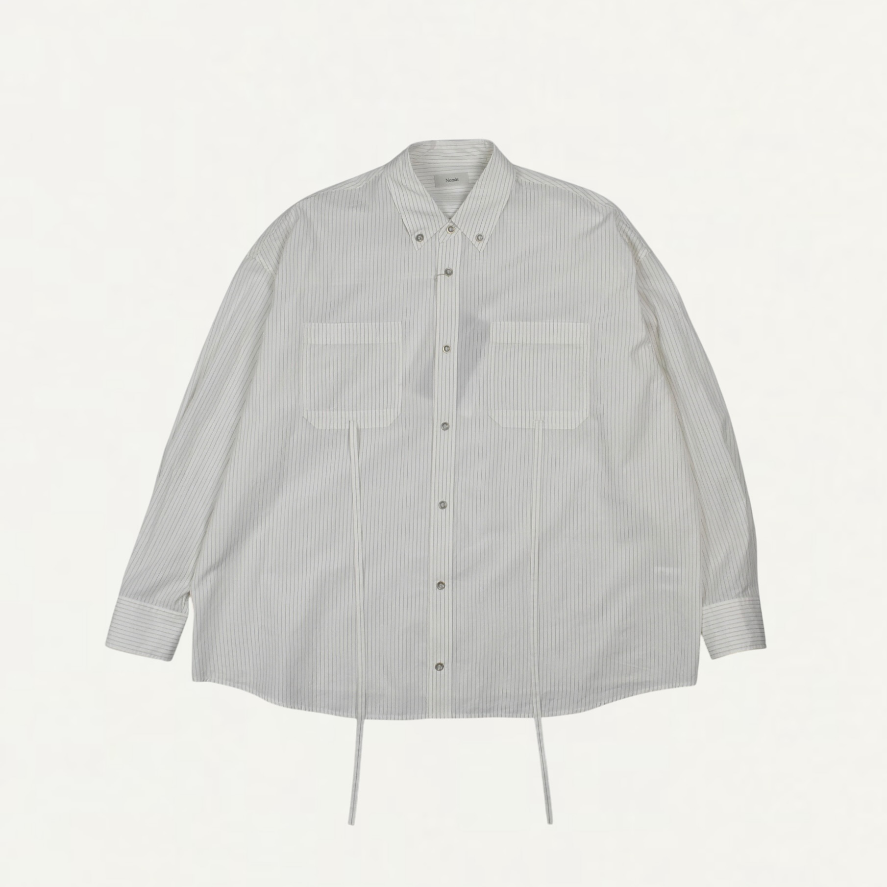 Nomàt Tie Shirt/Silk Cotton Stripe[N-B-07]