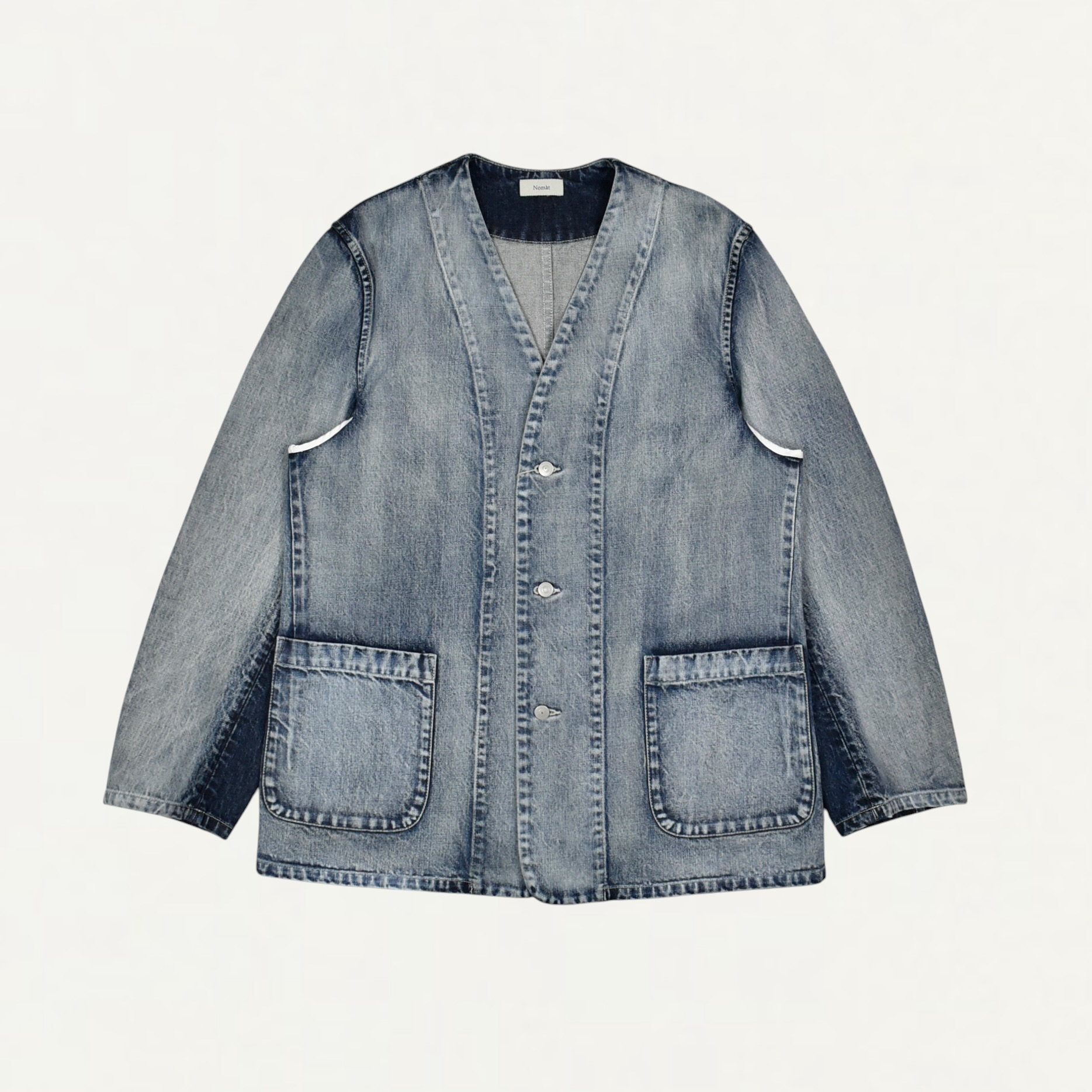 Nomàt Two-tone Denim Piping JKT Sax blue[N-J-01]