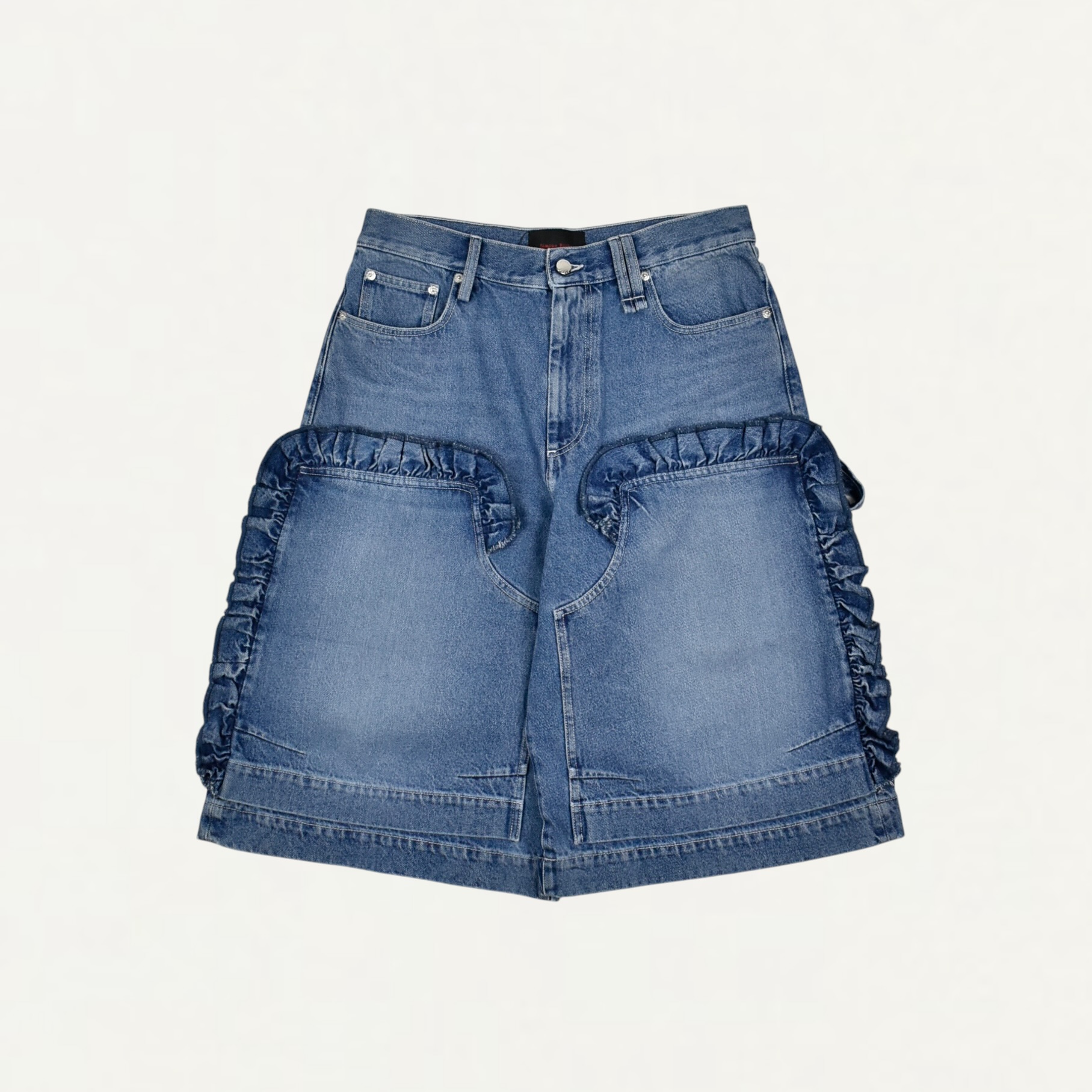 Simone Rocha RUFFLE FRILL BOARD SHORTS INDIGO[4191 1231]