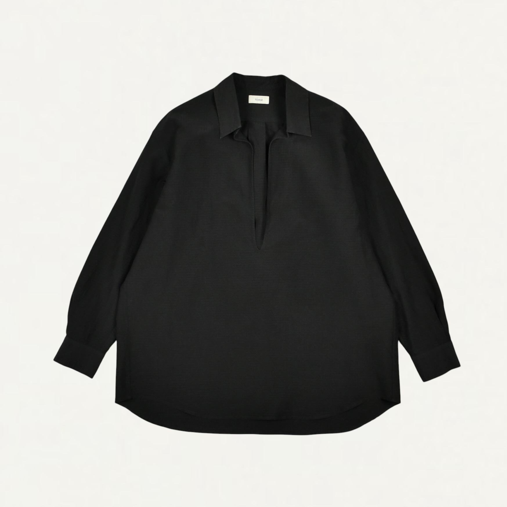 Nomàt Skipper Shirt/Silk Cotton Ripstop Black[N-B-10]