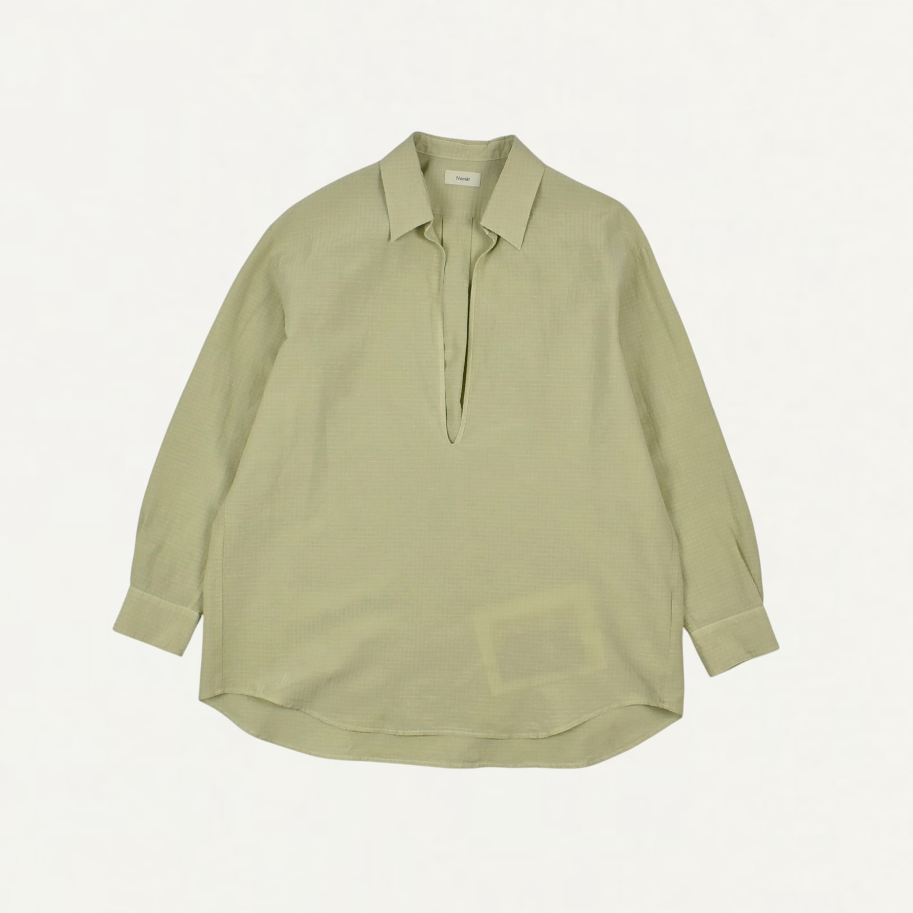 Nomàt Skipper Shirt/Silk Cotton Ripstop Mistgreen[N-B-10]