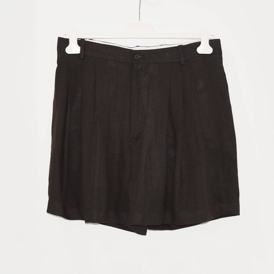 HED MAYNER Short Pleated Pants[HM00P67-BR]