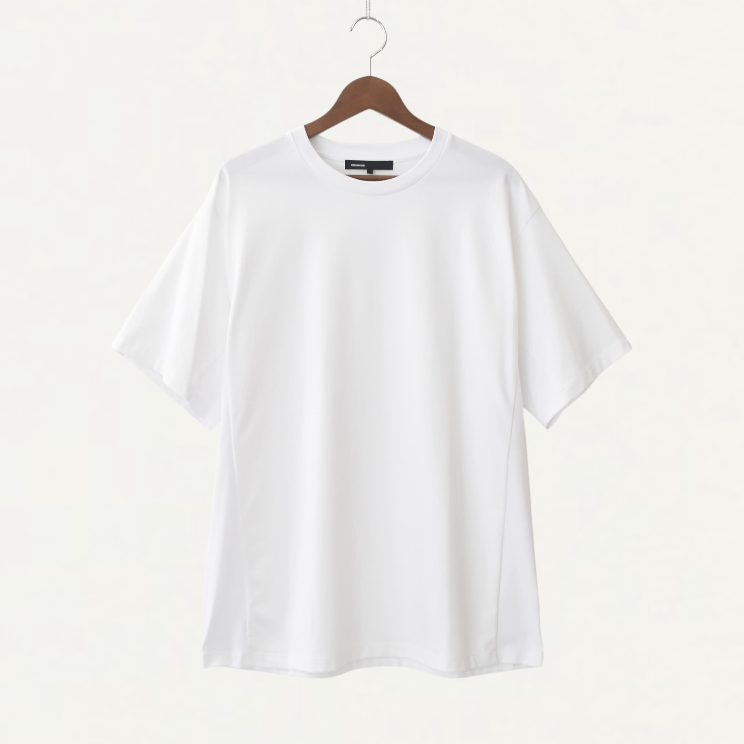 08sircus ORGANIC COTTON CROSS JERSEY OVER TEE WHITE[S25SS-CS06]