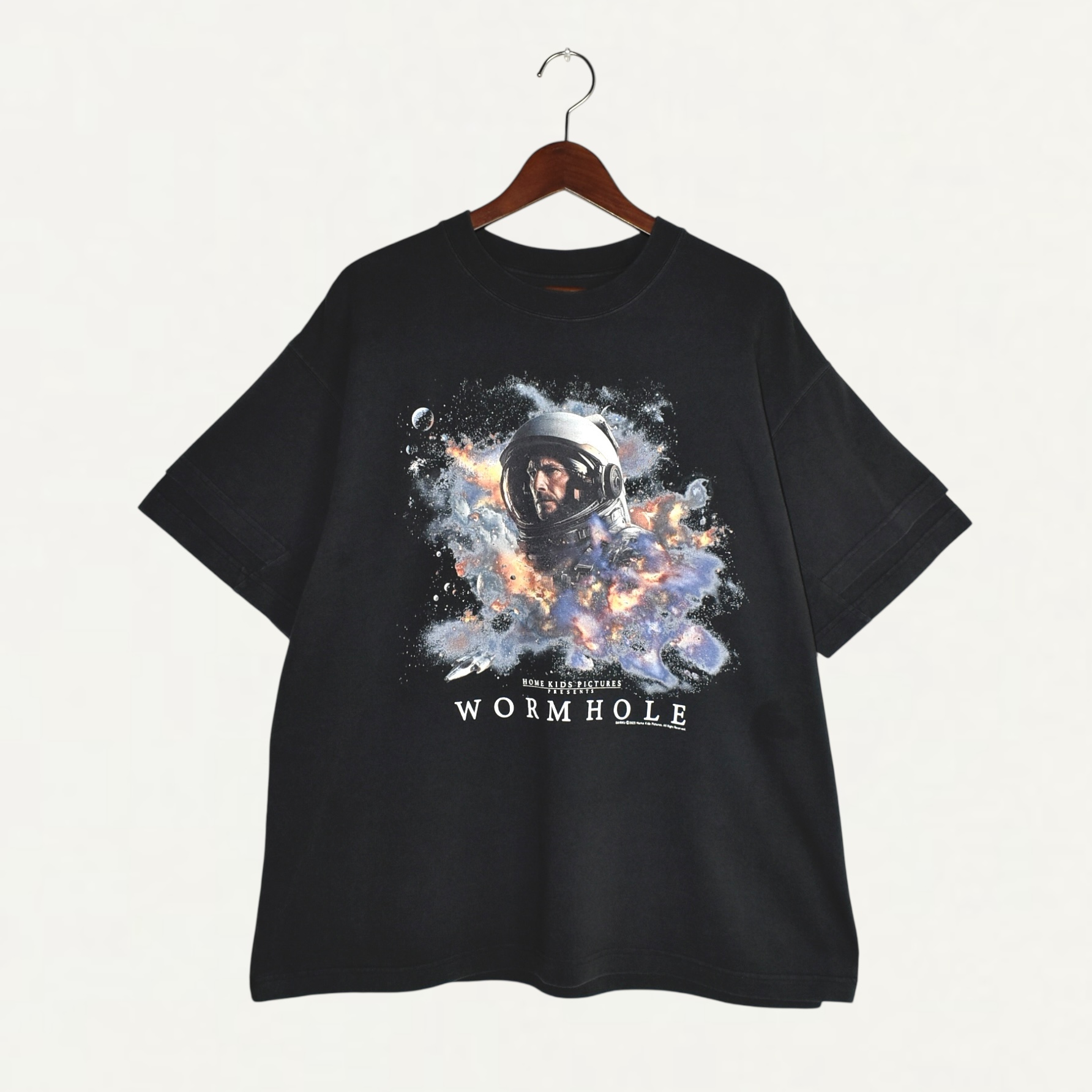 DAIRIKU Movie"WORMHOLE" Swtching Tee Black[25AW C8]