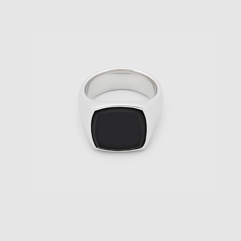 TOMWOOD RING Cushion Black Onyx (M)[R74HPMBO01-M]