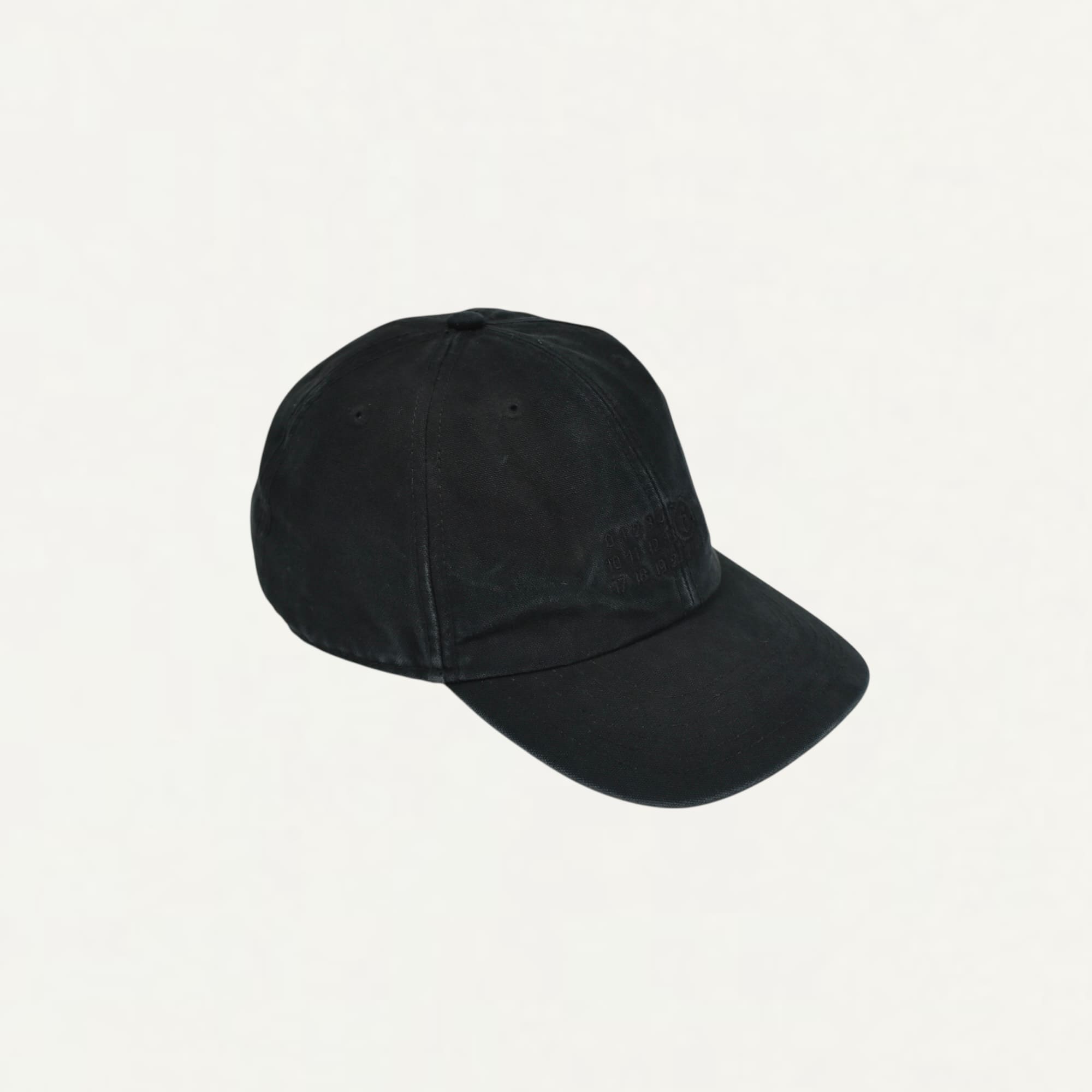MM6 MAISON MARGIELA COTTON CANVAS CAP Washed Black[SH0TC0005]