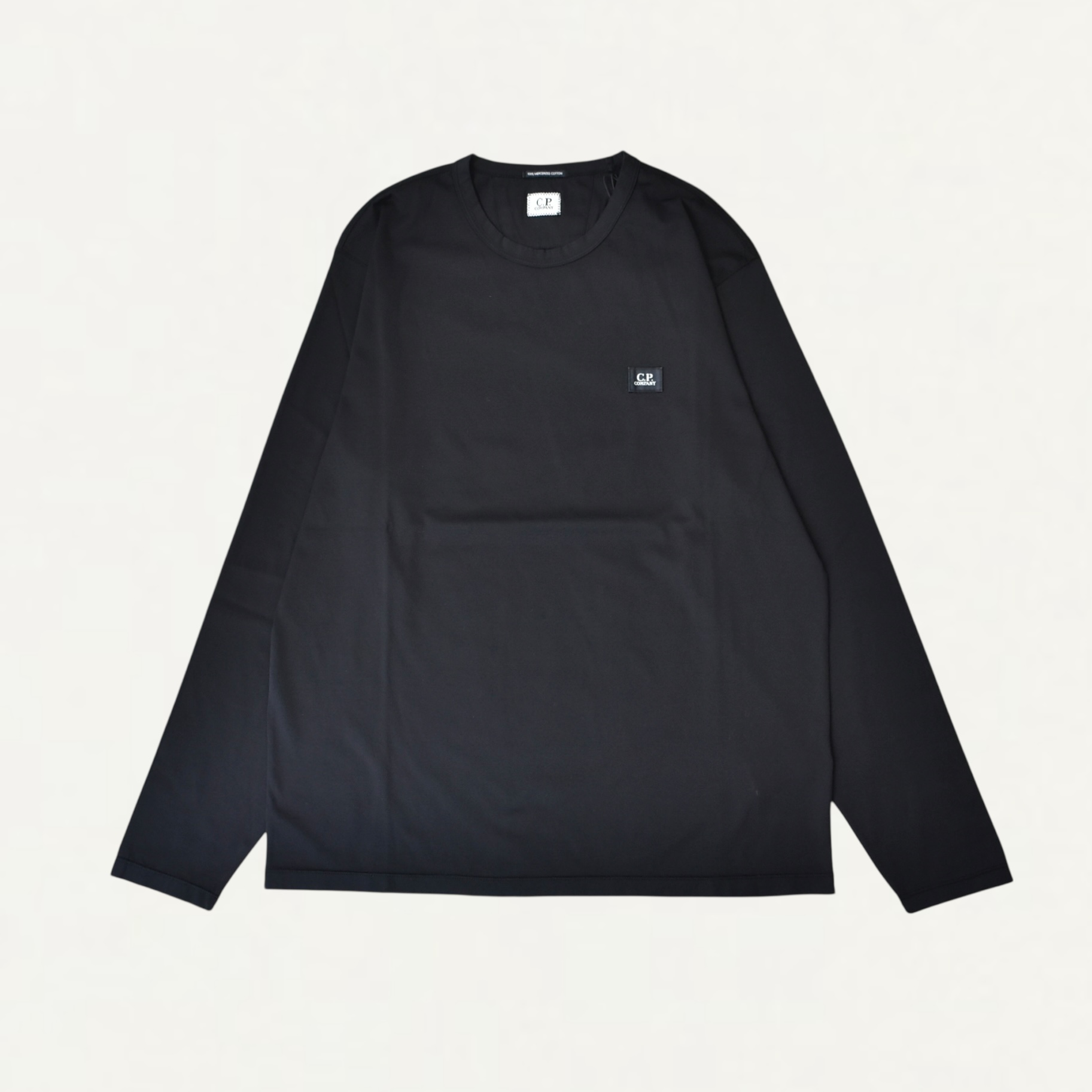 C.P. Company 70/2 Mercerized Jersey Long Sleeve T-Shirt Black[19CMTS278A]
