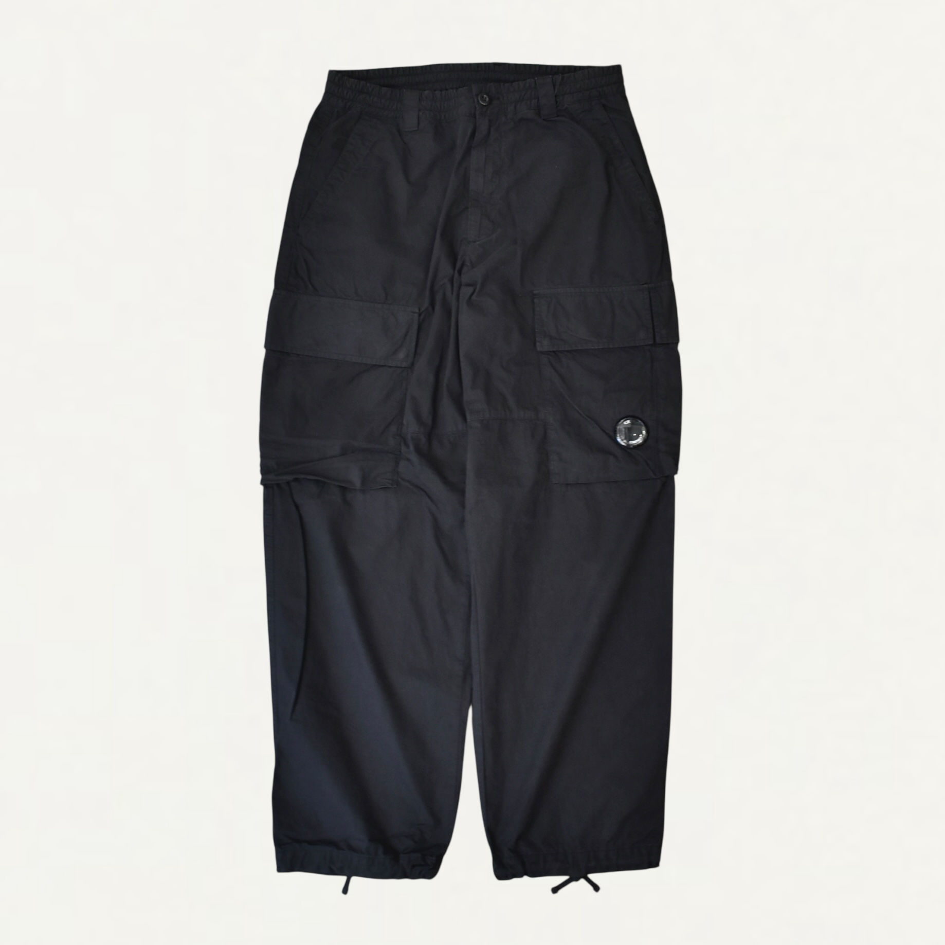 C.P. Company Microreps Peached Cargopants Black[19CMPA066A]