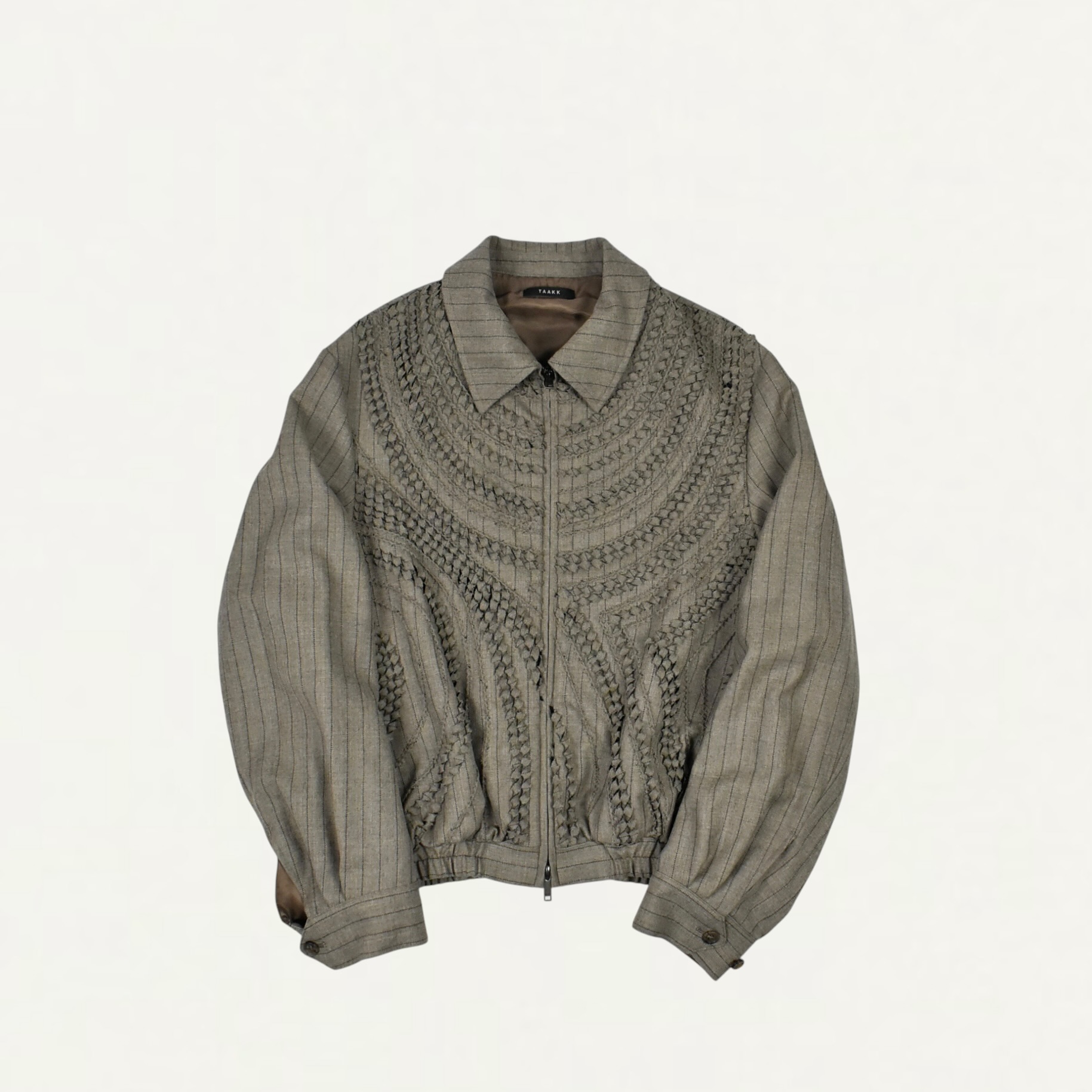 TAAKK JŌMON RELIEF ZIP-UP BLOUSON BEIGE[TA26AW-BL049]