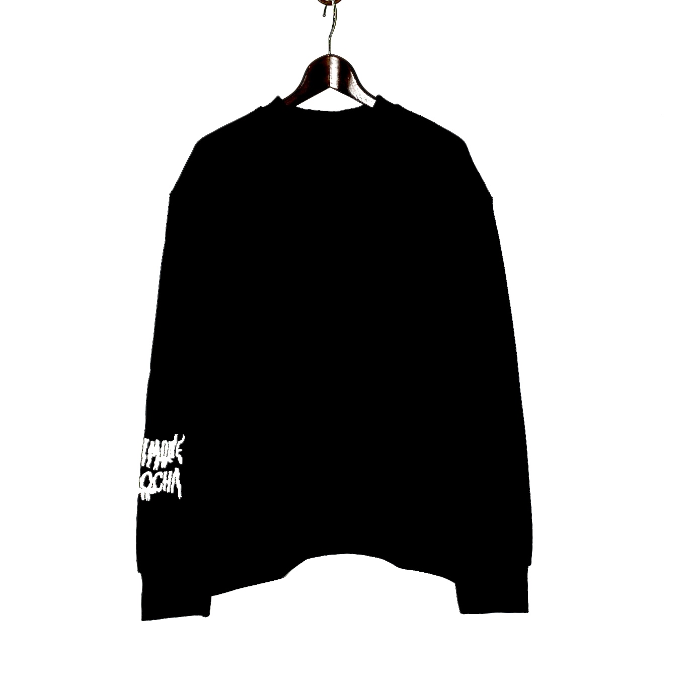 Simone Rocha SWEATSHIRT W/ RIBBON LOGO PRINT BLACK/WHITE[5287P19P20-M 0568]